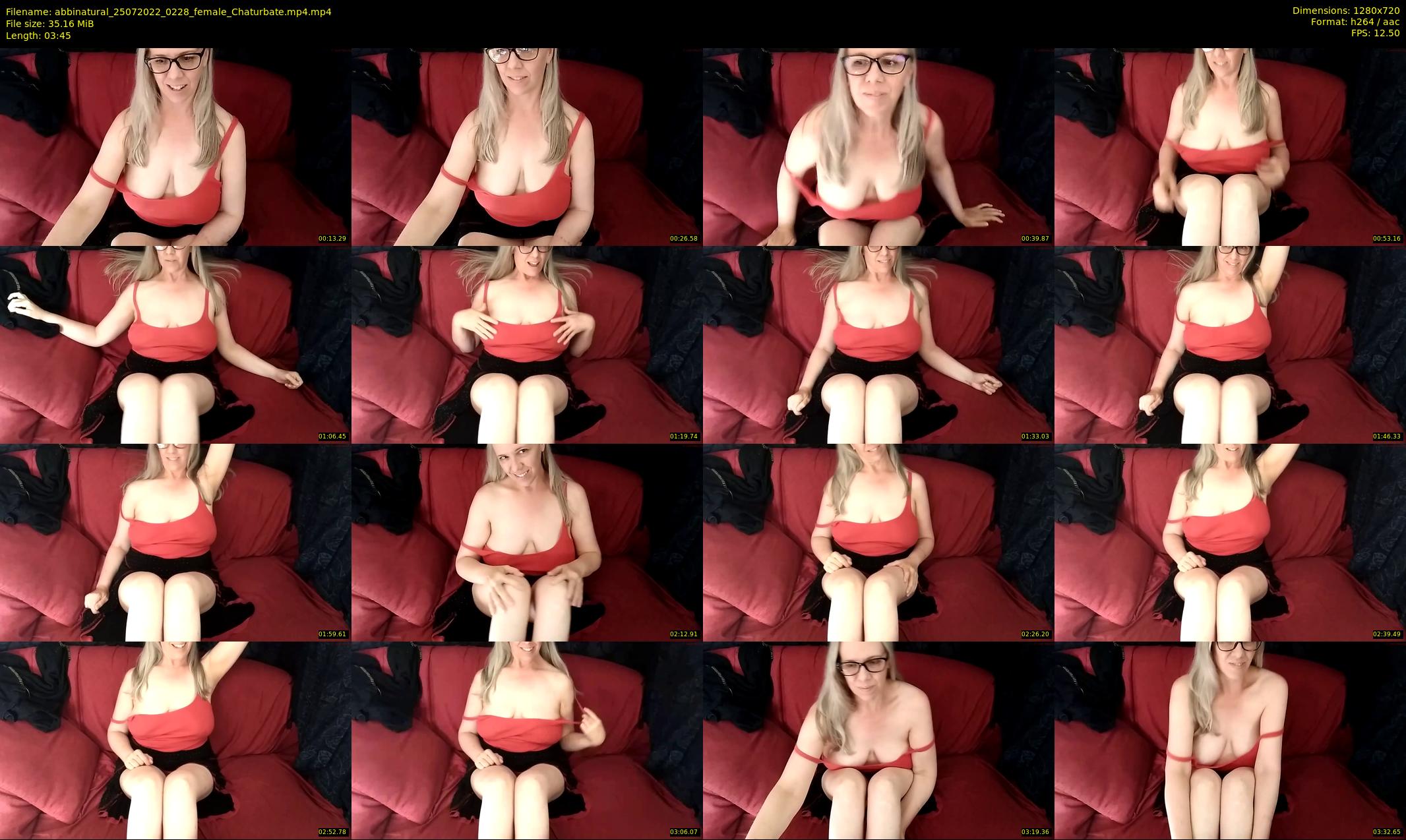 abbinatural — 4 minute Chaturbate female cam show recording, 720p, Jul 25, 2022