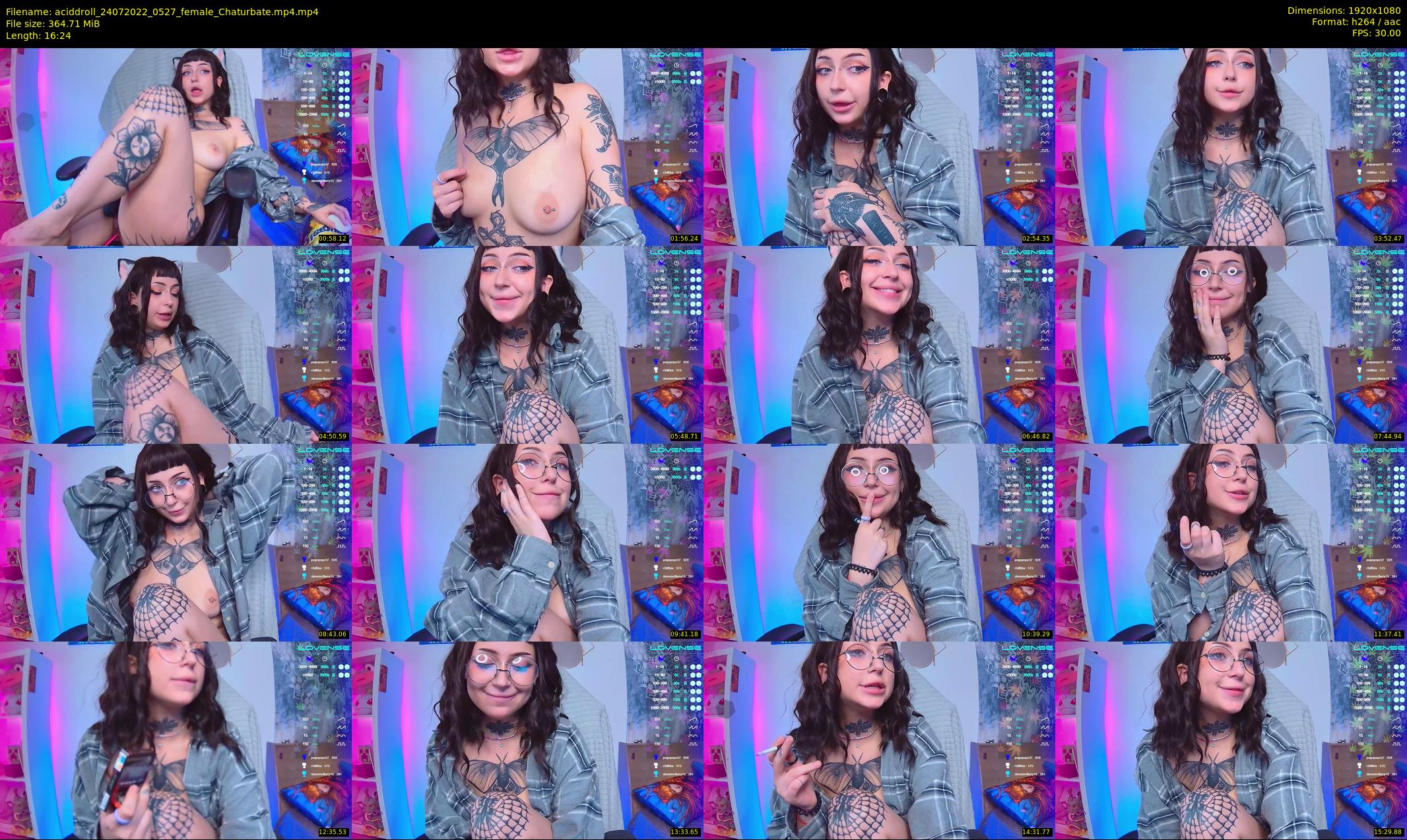 aciddroll — 17 minute Chaturbate female cam show recording, 1080p, Jul 24, 2022