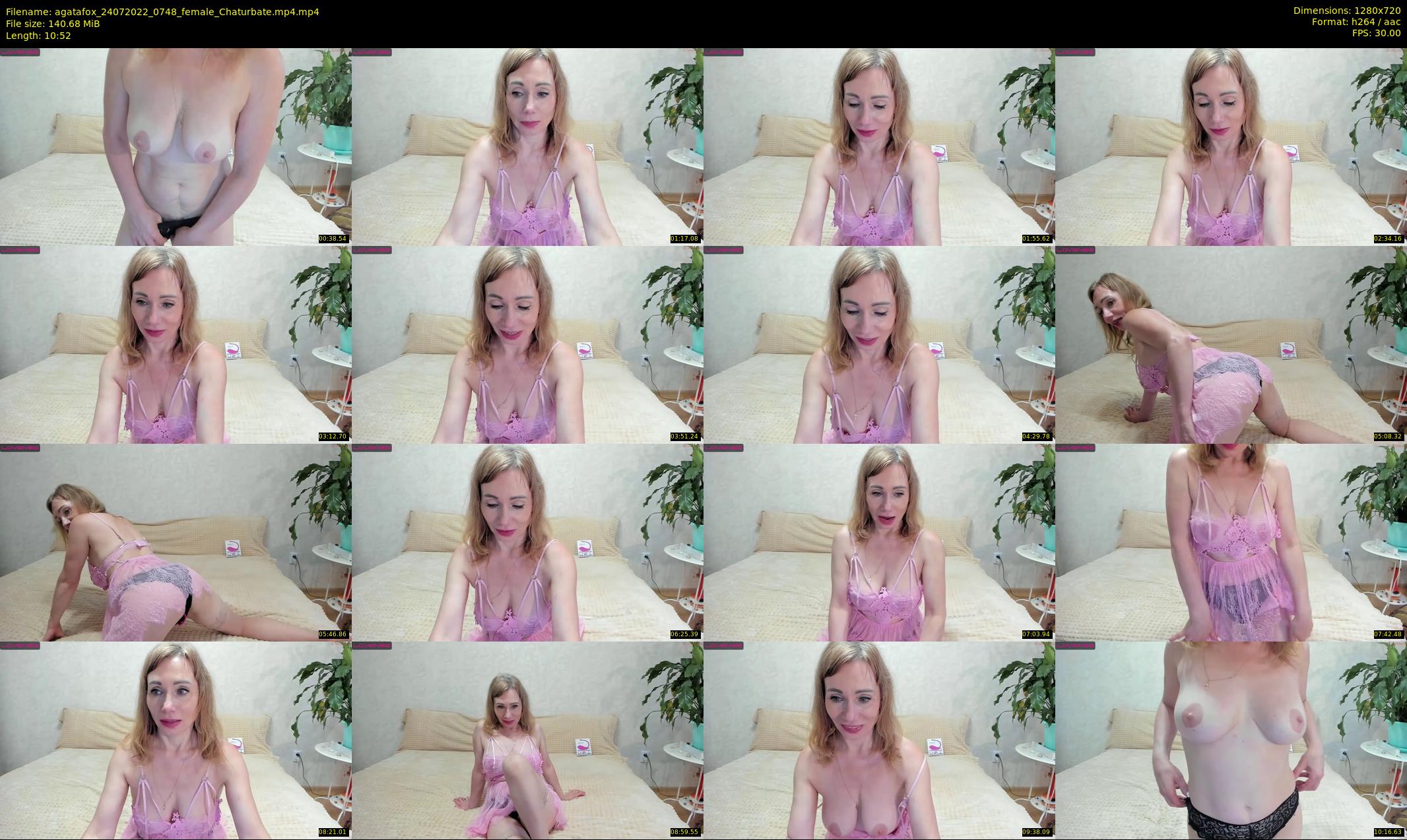 agatafox — 11 minute Chaturbate female cam show recording, 720p, Jul 24, 2022