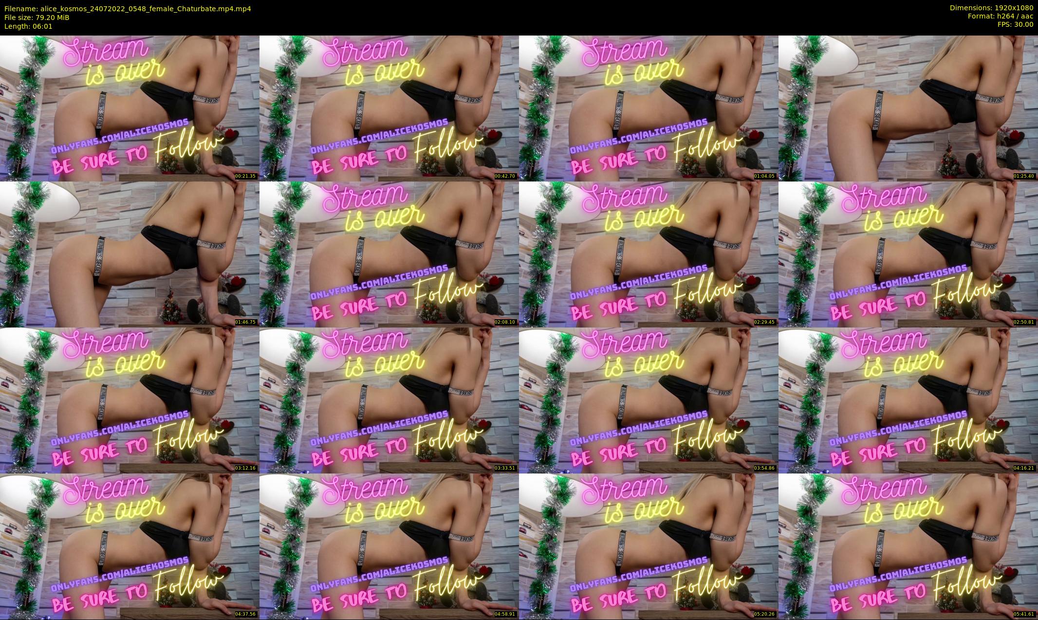 alice_kosmos — 7 minute Chaturbate female cam show recording, 1080p, Jul 24, 2022