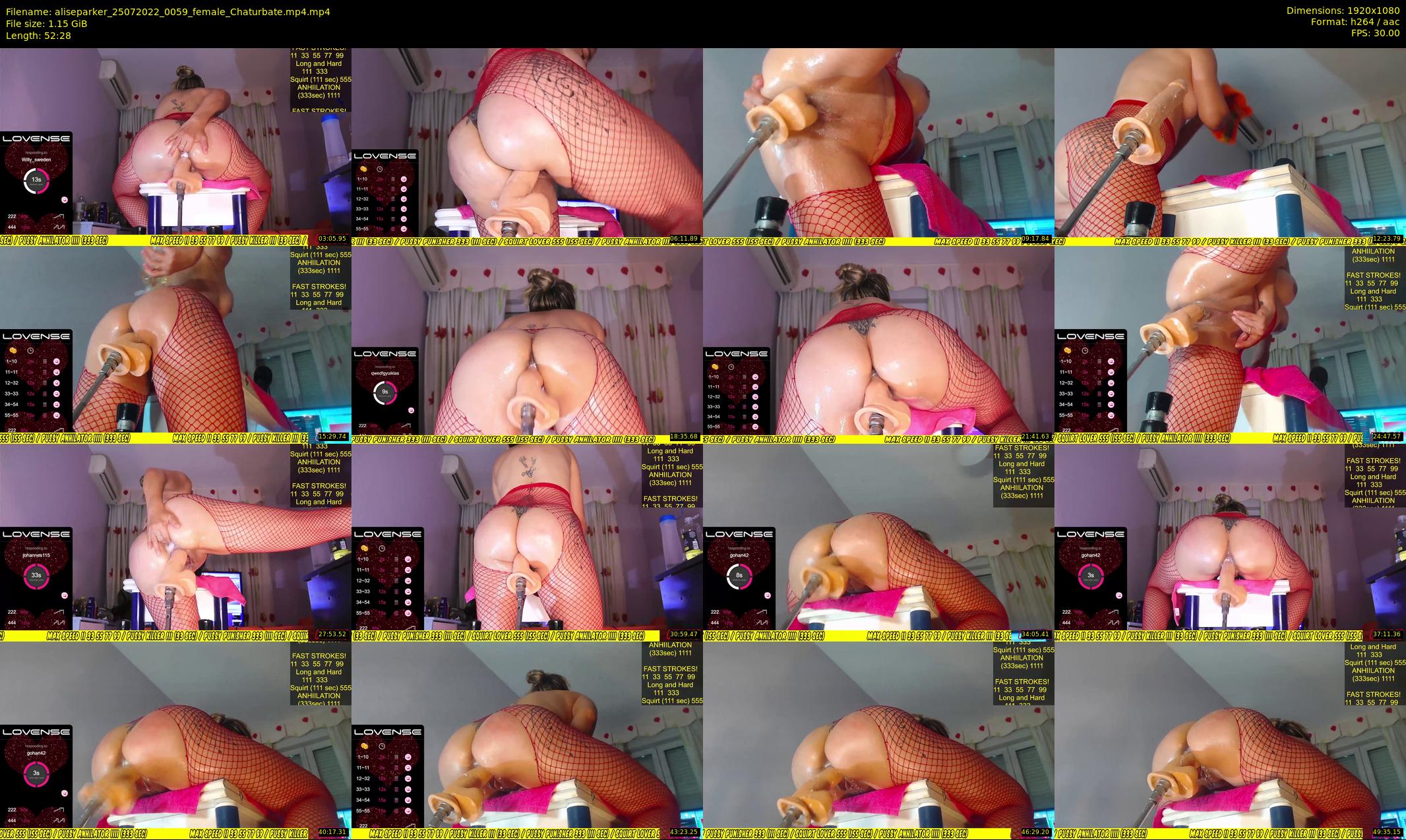 aliseparker — 53 minute Chaturbate female cam show recording, 1080p, Jul 25, 2022