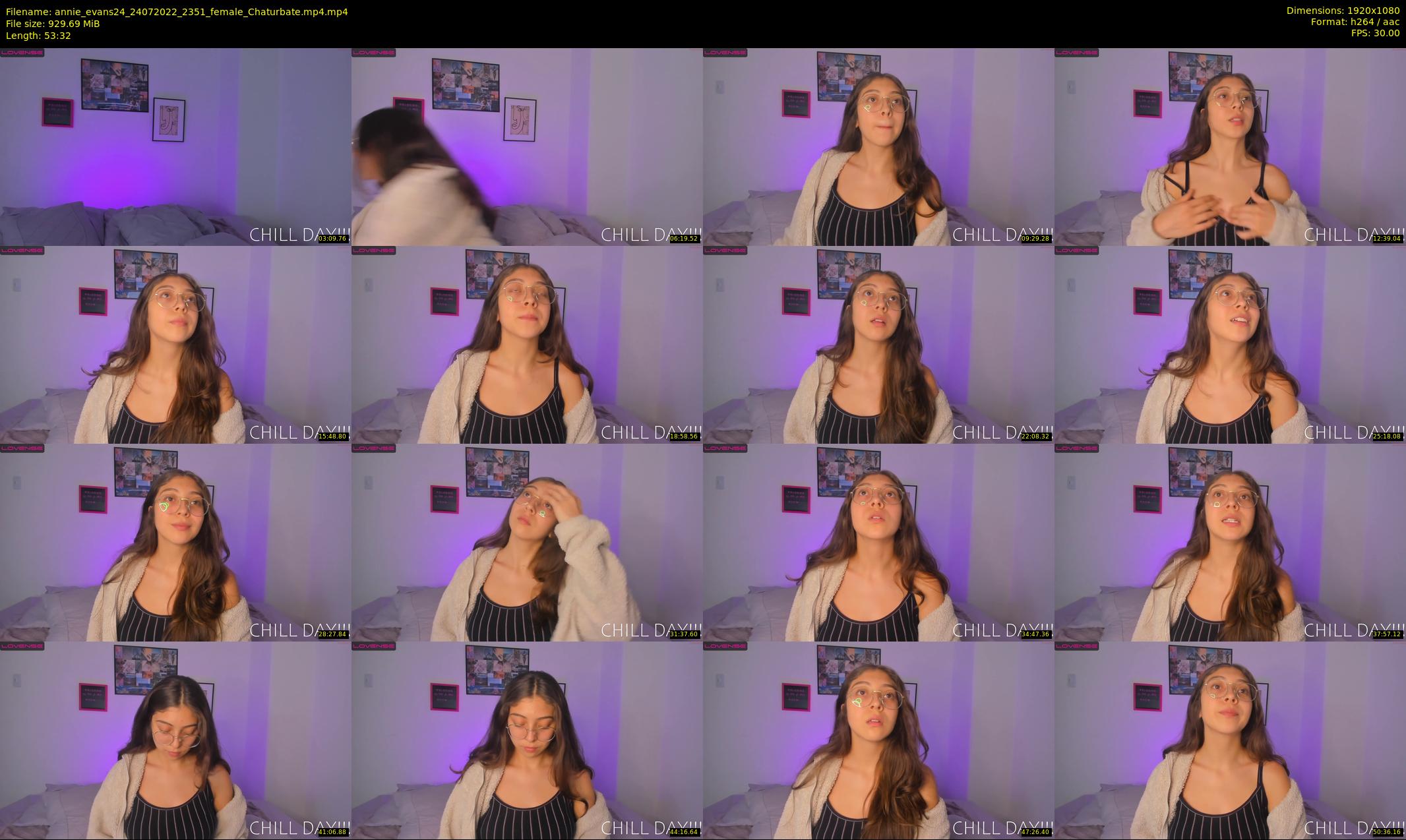 annie_evans24 — 54 minute Chaturbate female cam show recording, 1080p, Jul 24, 2022