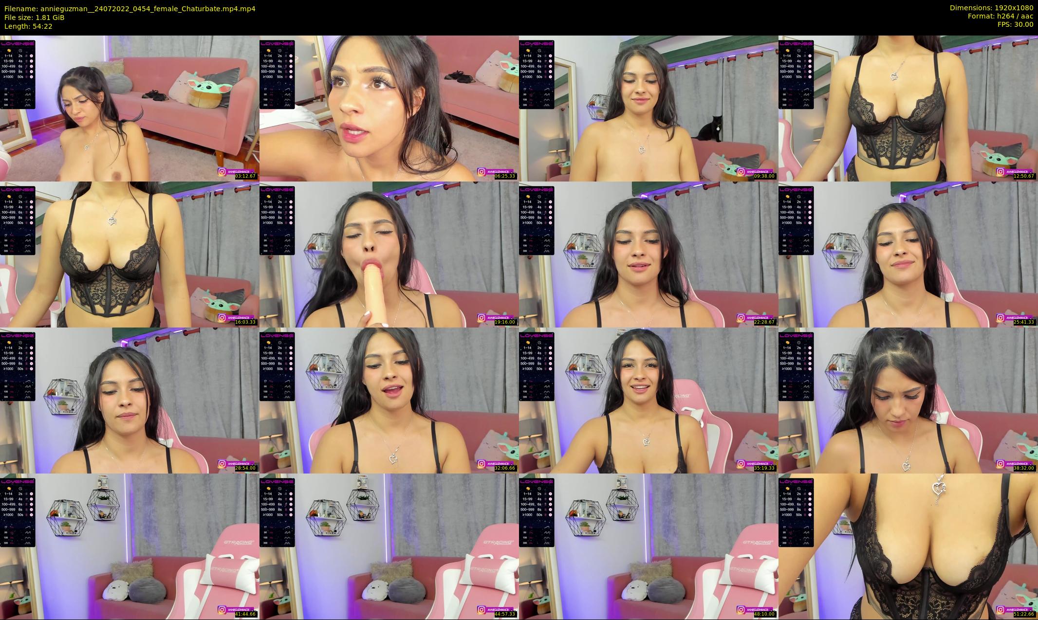 annieguzman_ — 55 minute Chaturbate female cam show recording, 1080p, Jul 24, 2022
