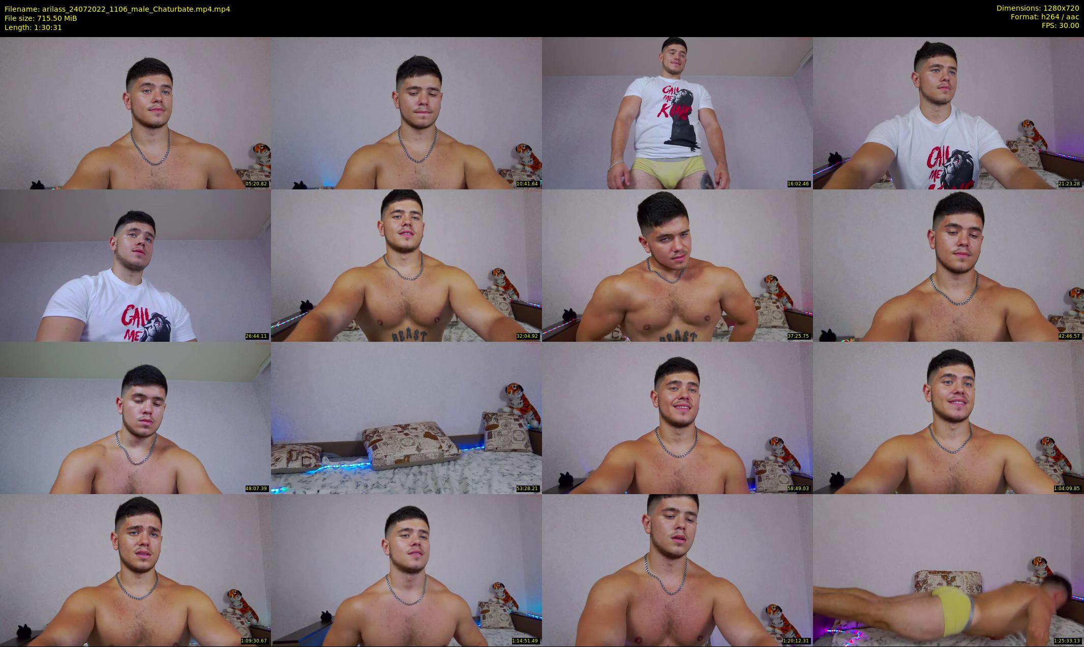 arilass — 91 minute Chaturbate male cam show recording, 720p, Jul 24, 2022