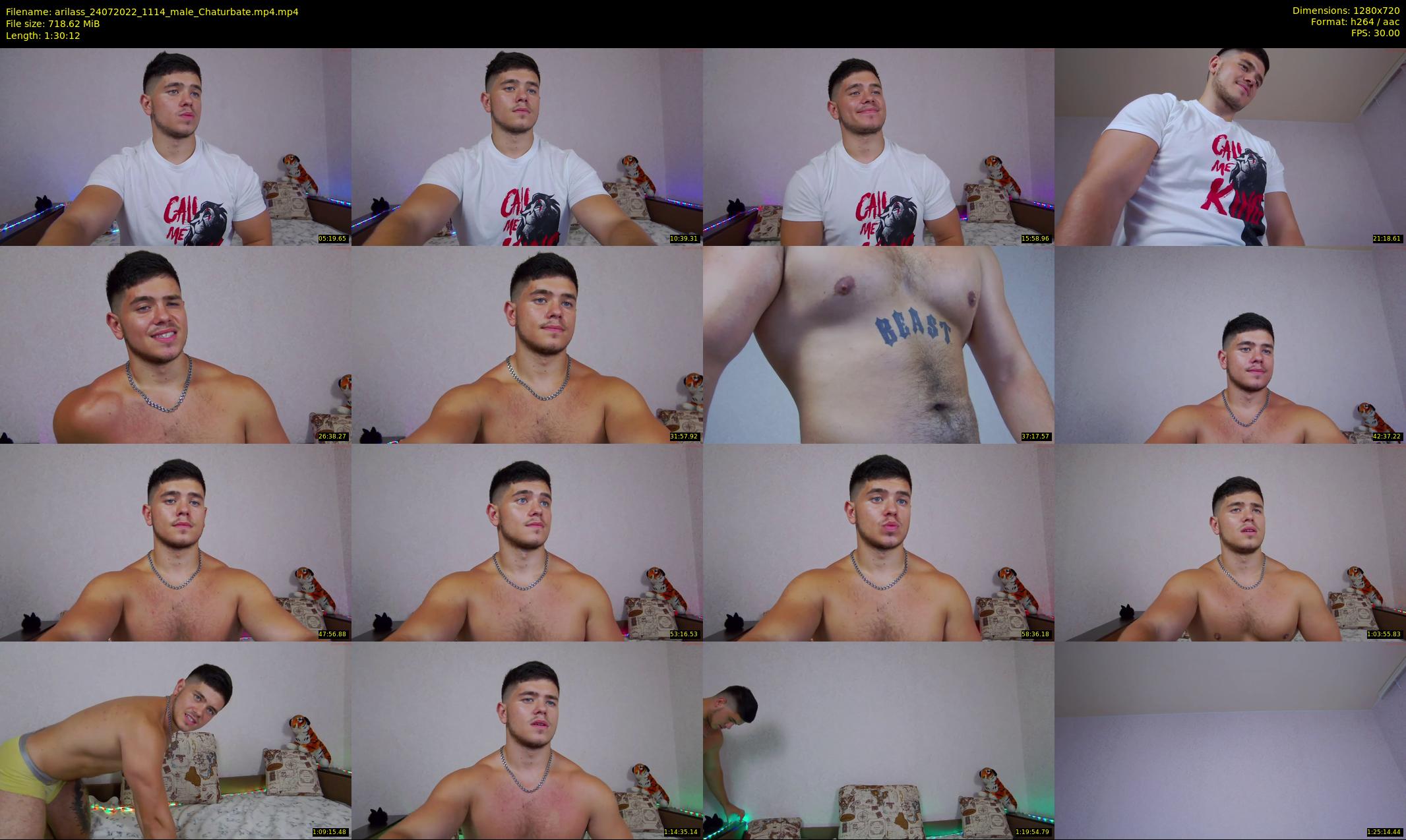 arilass — 91 minute Chaturbate male cam show recording, 720p, Jul 24, 2022
