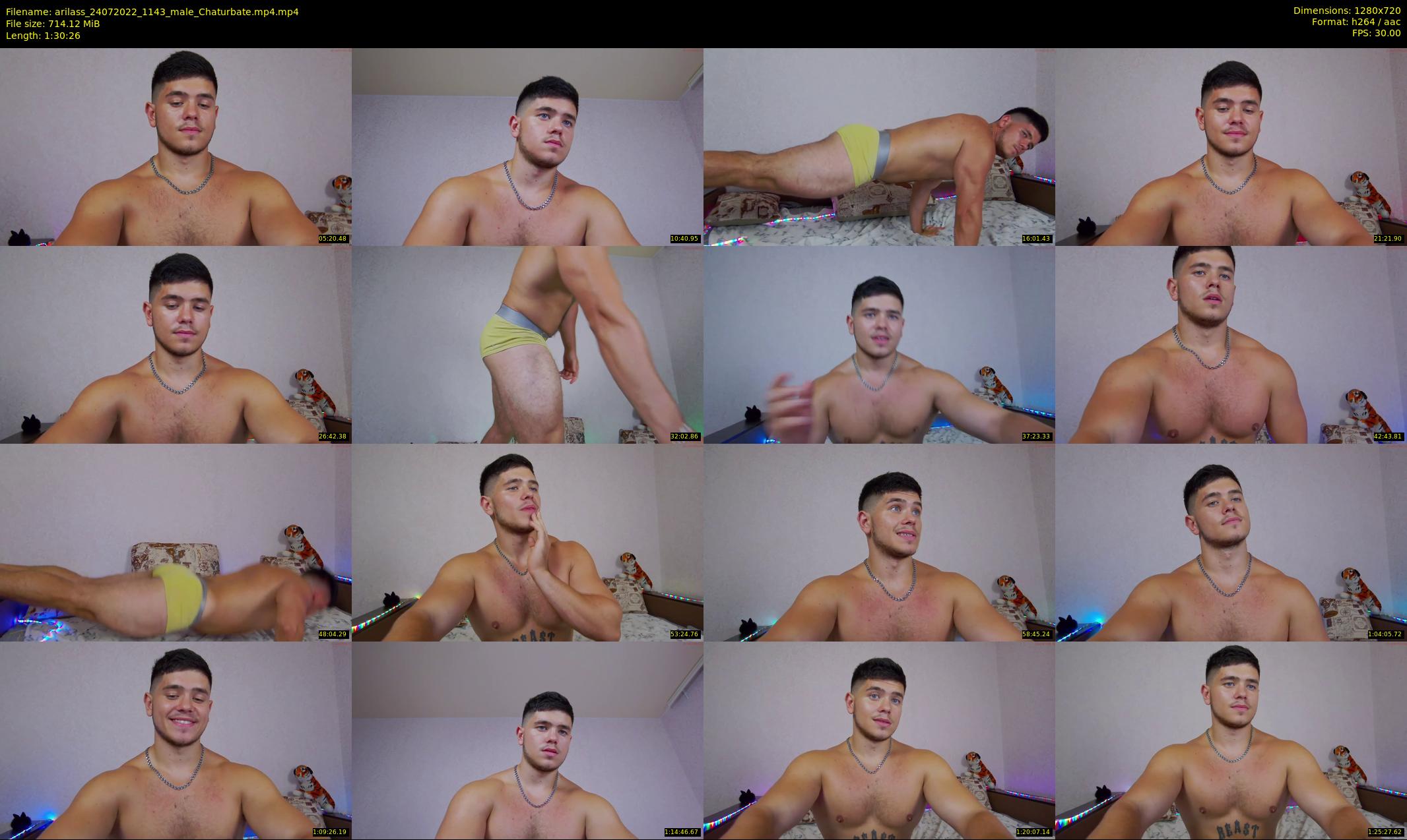 arilass — 91 minute Chaturbate male cam show recording, 720p, Jul 24, 2022