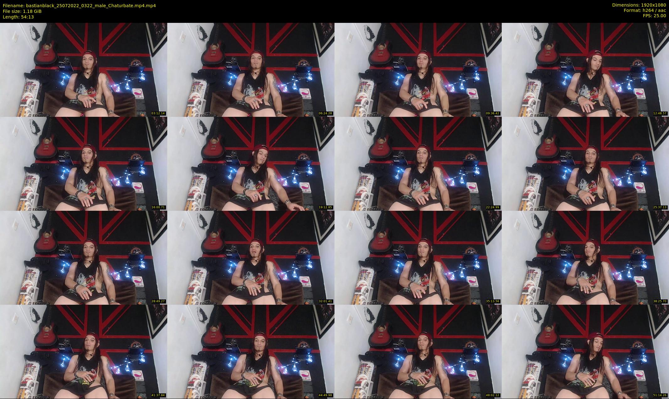 bastianblack — 55 minute Chaturbate male cam show recording, 1080p, Jul 25, 2022