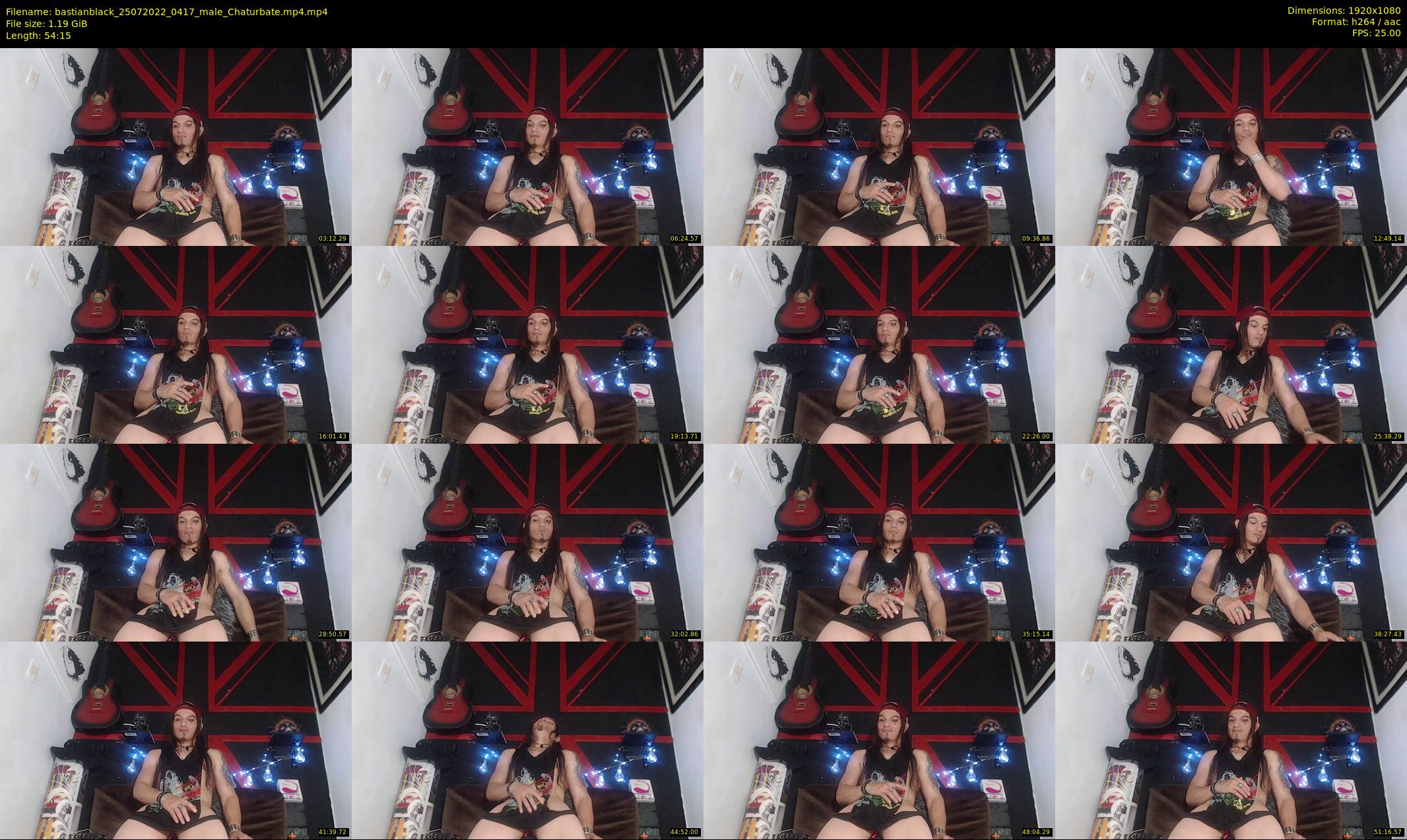 bastianblack — 55 minute Chaturbate male cam show recording, 1080p, Jul 25, 2022