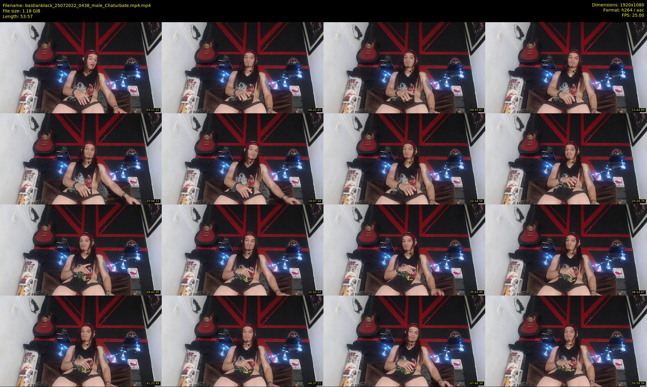 bastianblack — 54 minute Chaturbate male cam show recording, 1080p, Jul 25, 2022