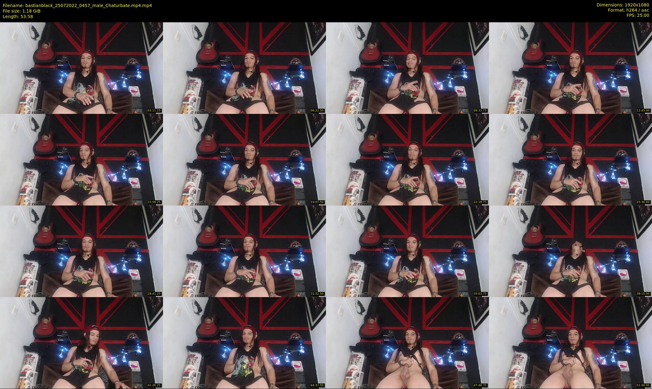 bastianblack — 54 minute Chaturbate male cam show recording, 1080p, Jul 25, 2022