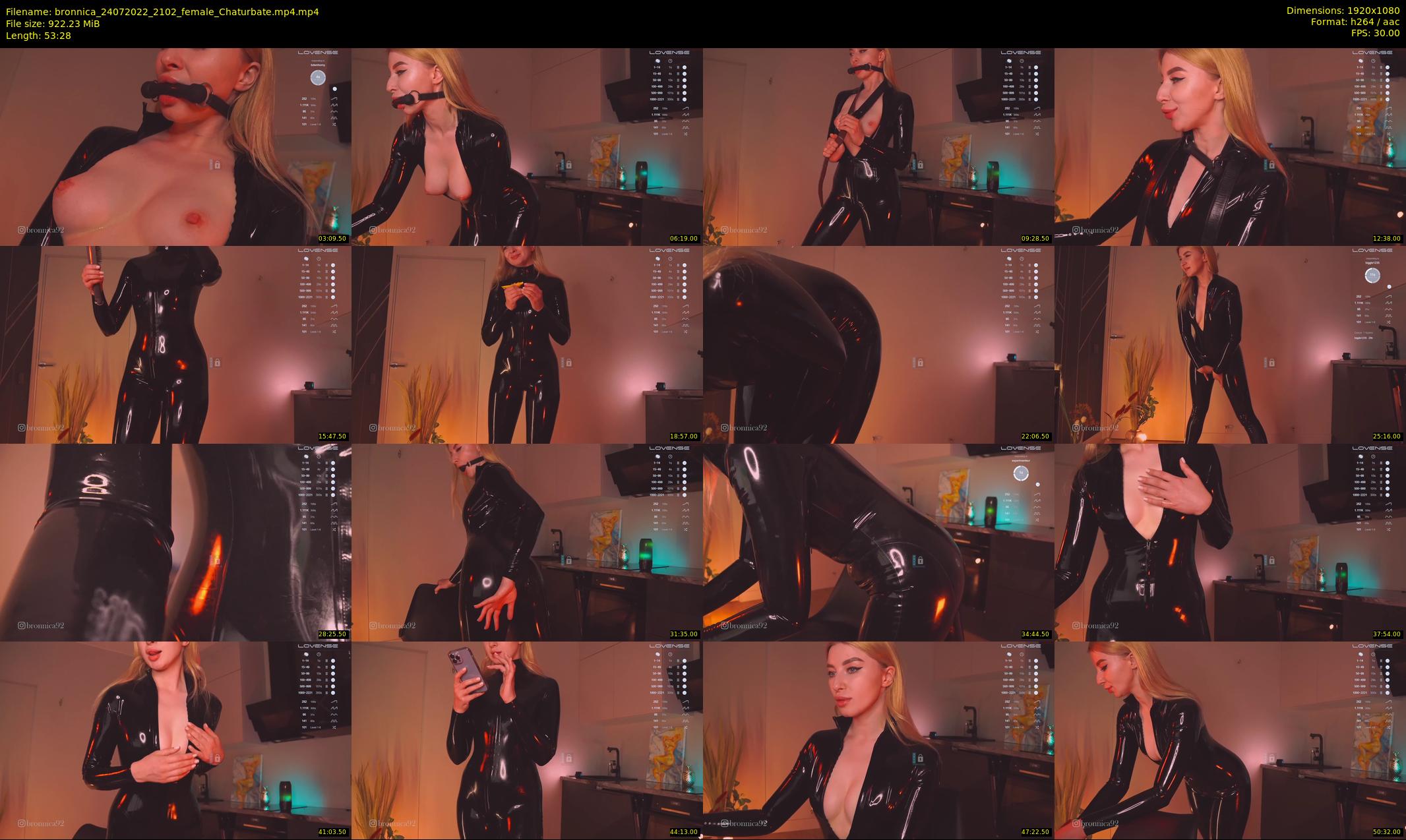 bronnica — 54 minute Chaturbate female cam show recording, 1080p, Jul 24, 2022