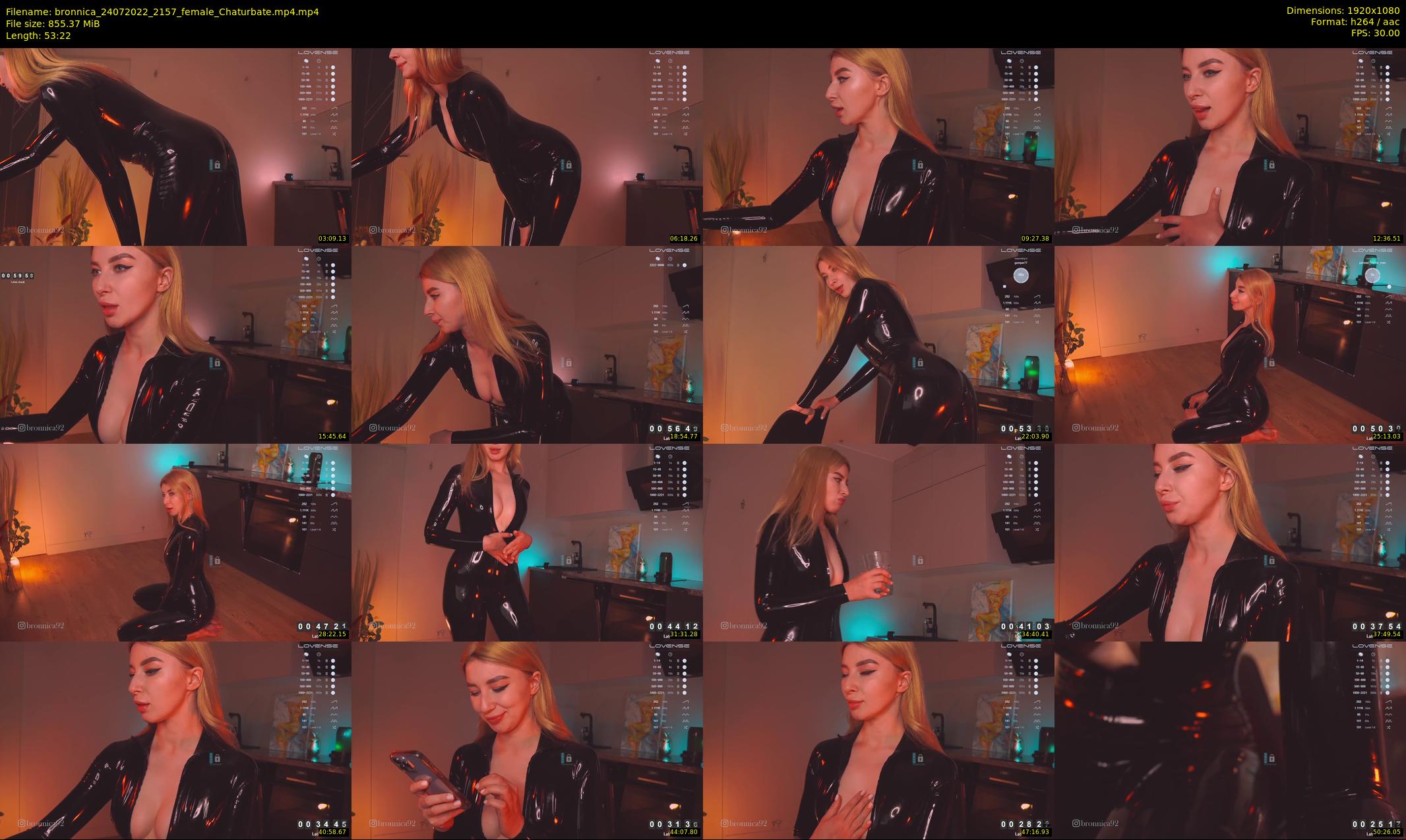 bronnica — 54 minute Chaturbate female cam show recording, 1080p, Jul 24, 2022