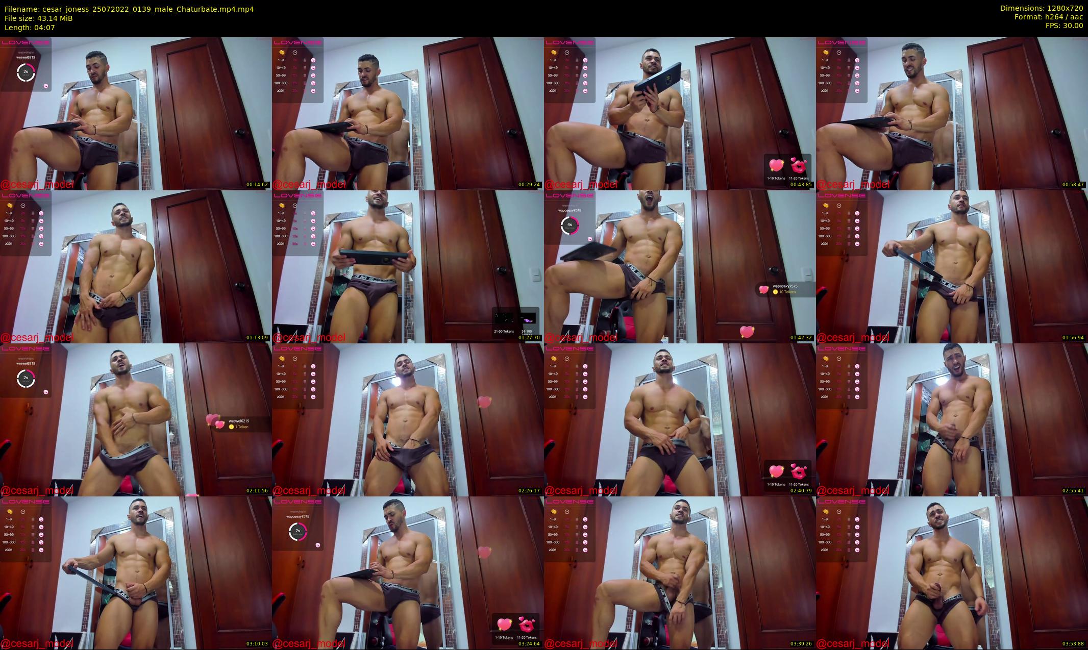 cesar_joness — 5 minute Chaturbate male cam show recording, 720p, Jul 25, 2022