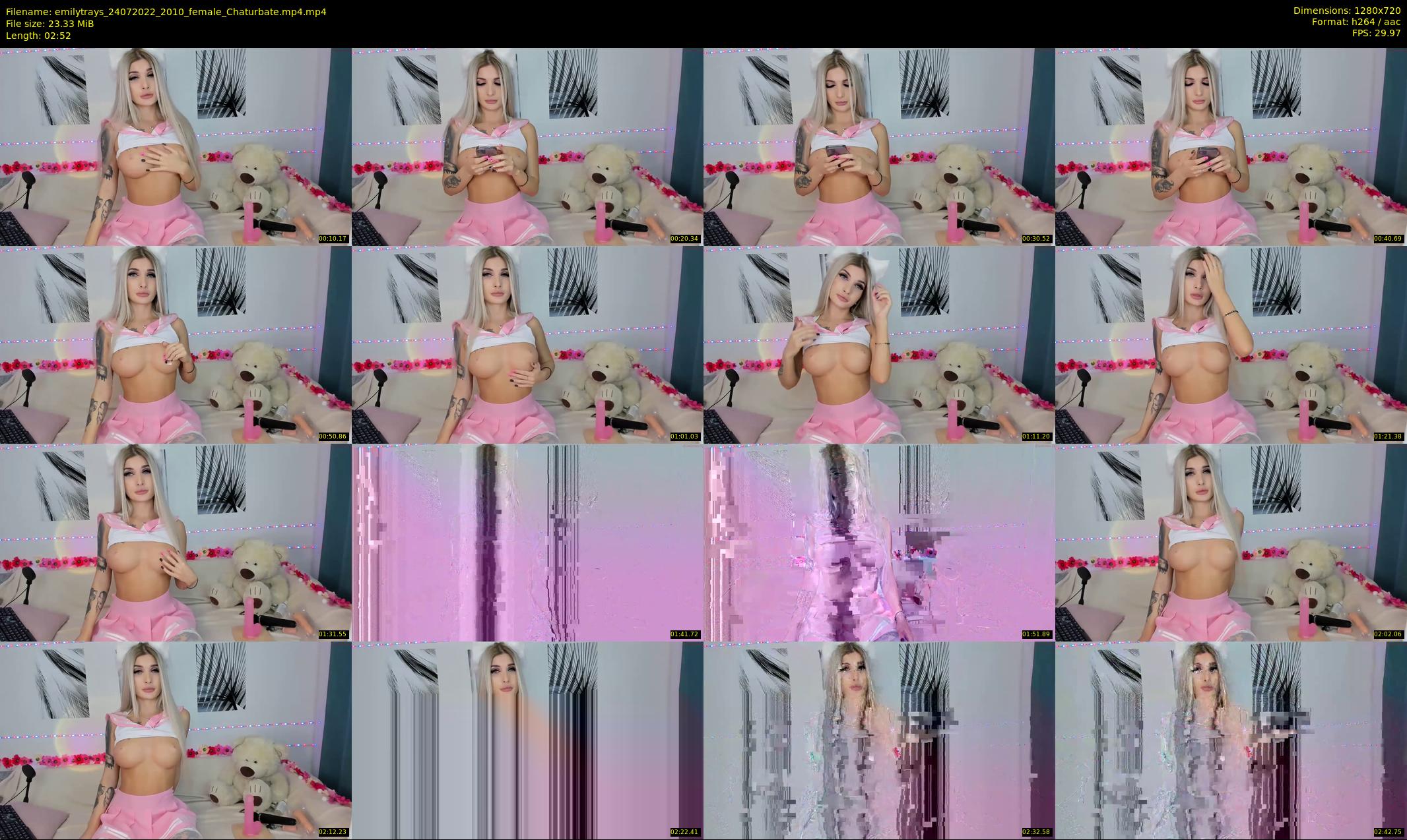 emilytrays — 3 minute Chaturbate female cam show recording, 720p, Jul 24, 2022