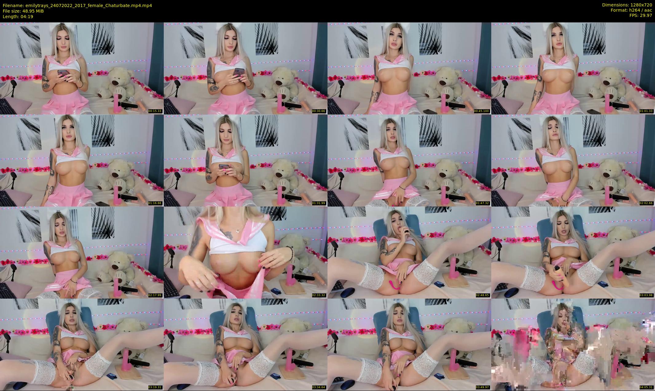 emilytrays — 5 minute Chaturbate female cam show recording, 720p, Jul 24, 2022