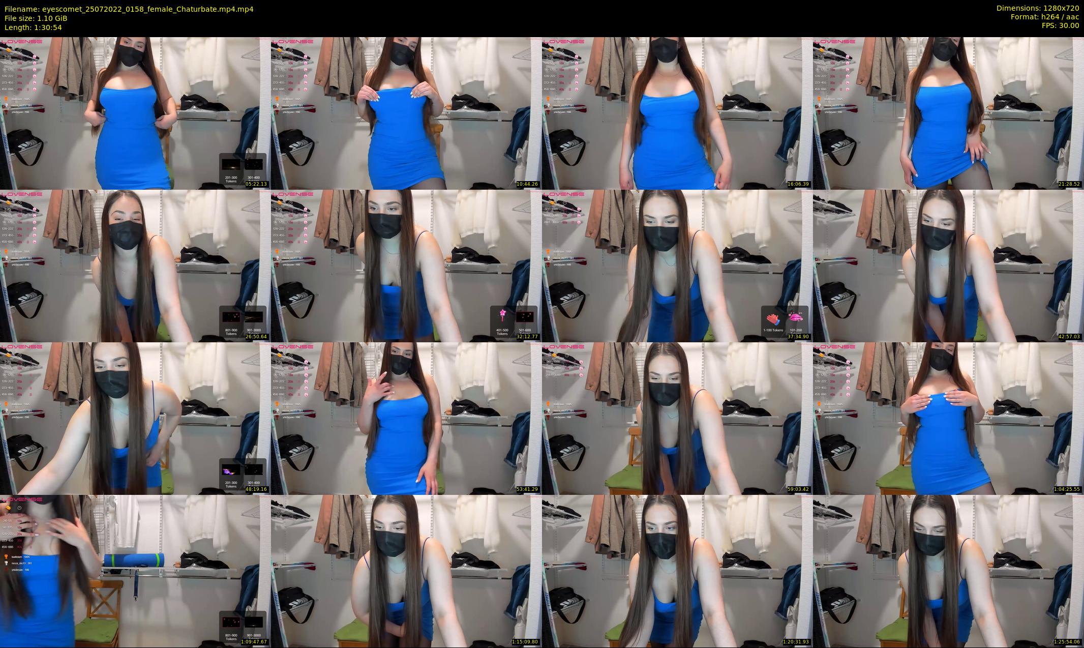 eyescomet — 91 minute Chaturbate female cam show recording, 720p, Jul 25, 2022