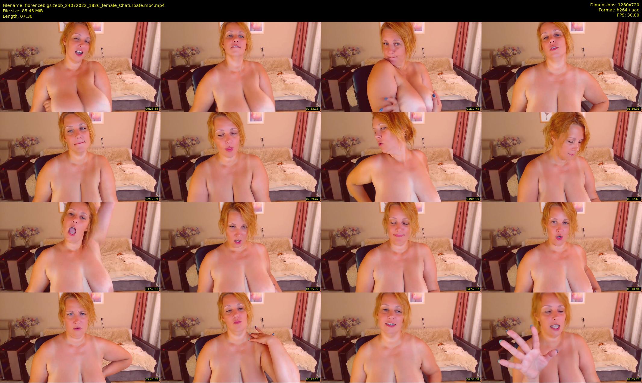 florencebigsizebb — 8 minute Chaturbate female cam show recording, 720p, Jul 24, 2022