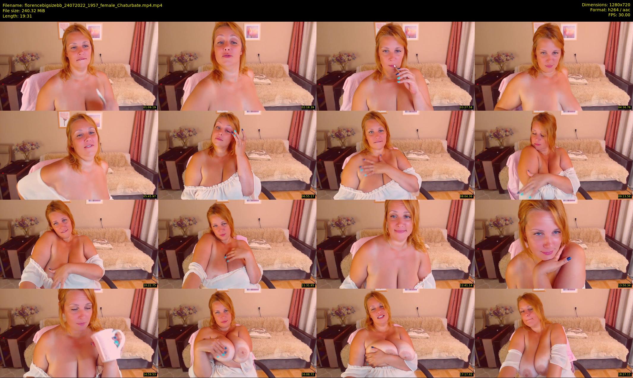 florencebigsizebb — 20 minute Chaturbate female cam show recording, 720p, Jul 24, 2022