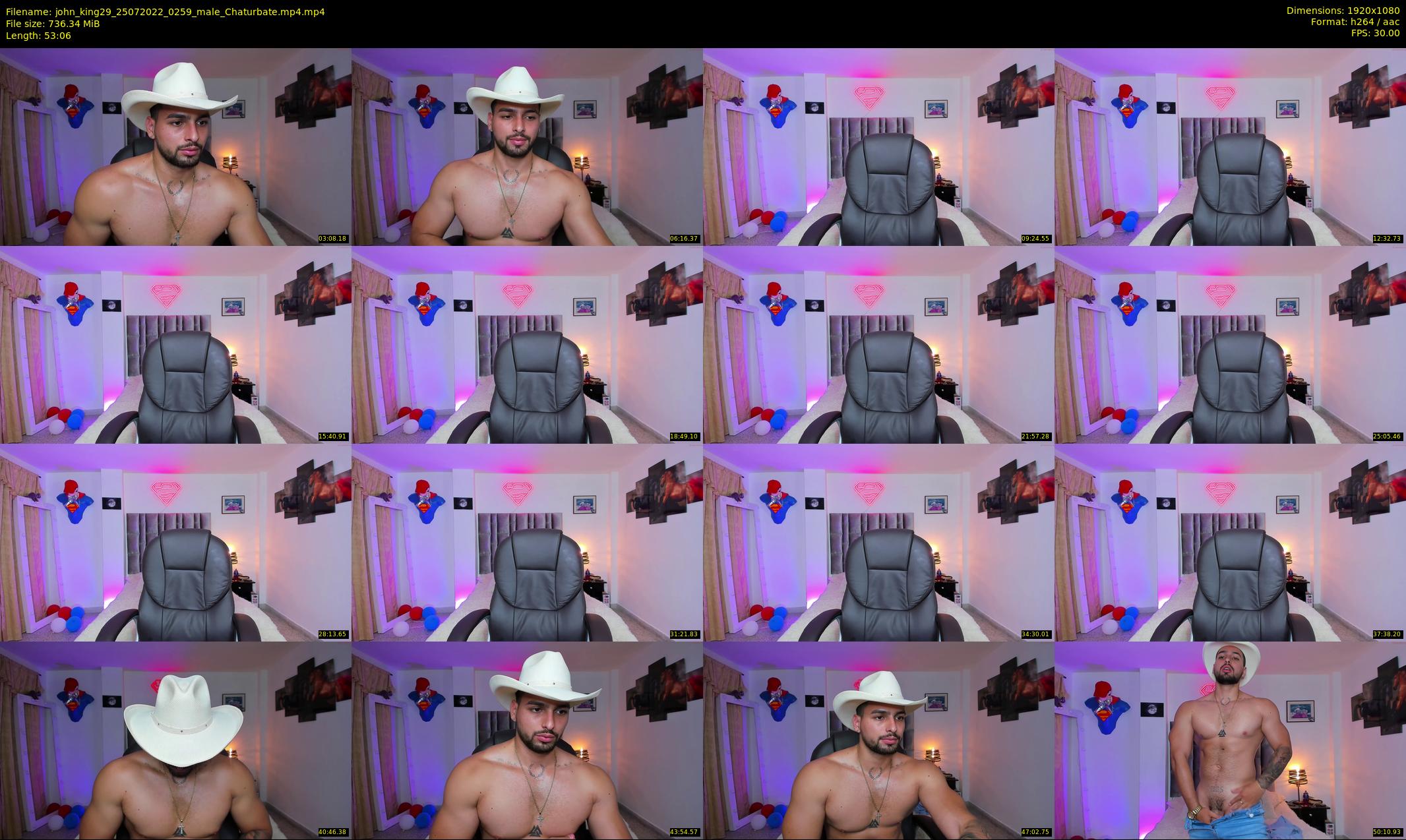 john_king29 — 54 minute Chaturbate male cam show recording, 1080p, Jul 25, 2022