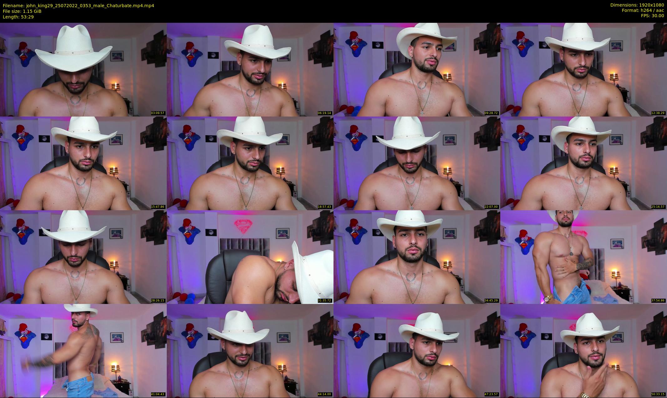 john_king29 — 54 minute Chaturbate male cam show recording, 1080p, Jul 25, 2022