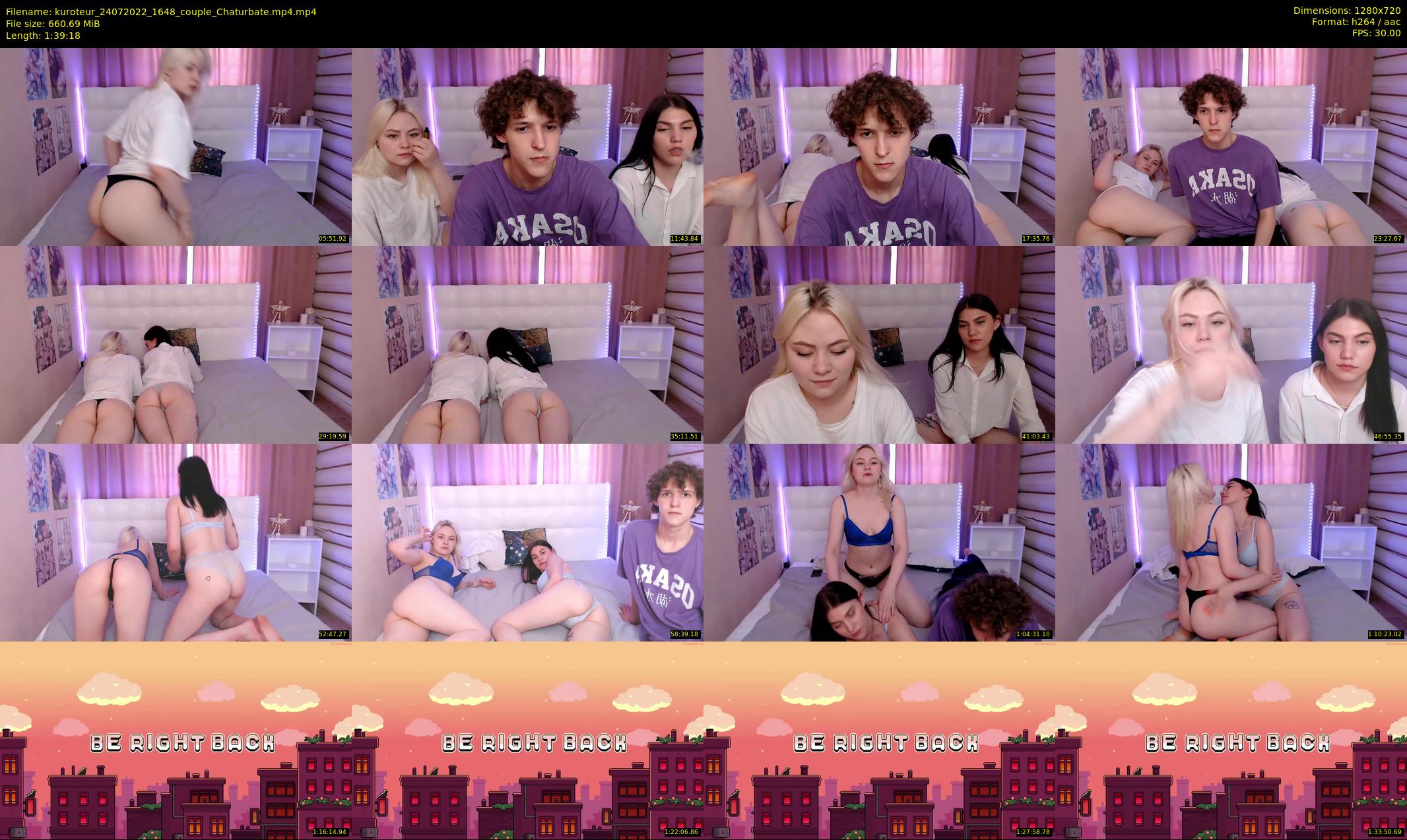 kuroteur — 100 minute Chaturbate couple cam show recording, 720p, Jul 24, 2022