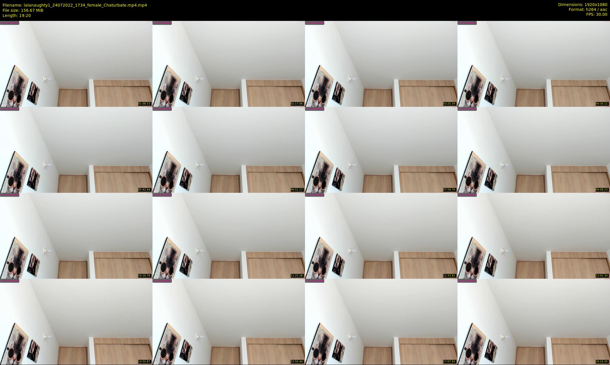 lalanaughty1 — 20 minute Chaturbate female cam show recording, 1080p, Jul 24, 2022