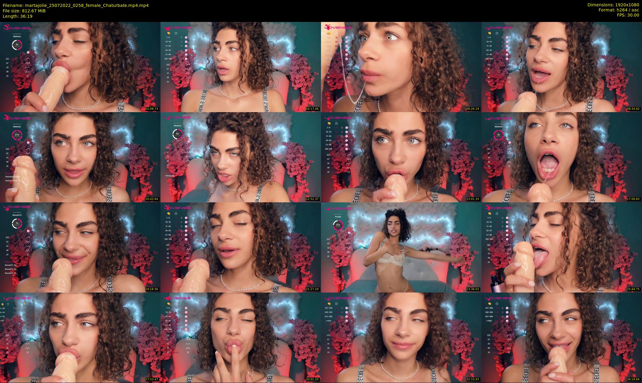 martajolie — 37 minute Chaturbate female cam show recording, 1080p, Jul 25, 2022