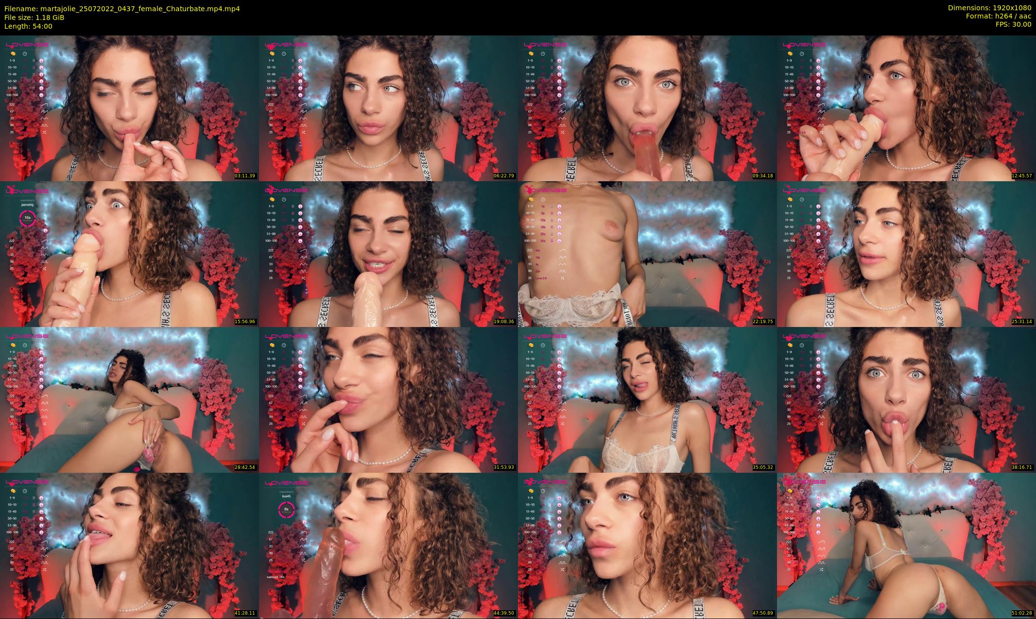 martajolie — 54 minute Chaturbate female cam show recording, 1080p, Jul 25, 2022
