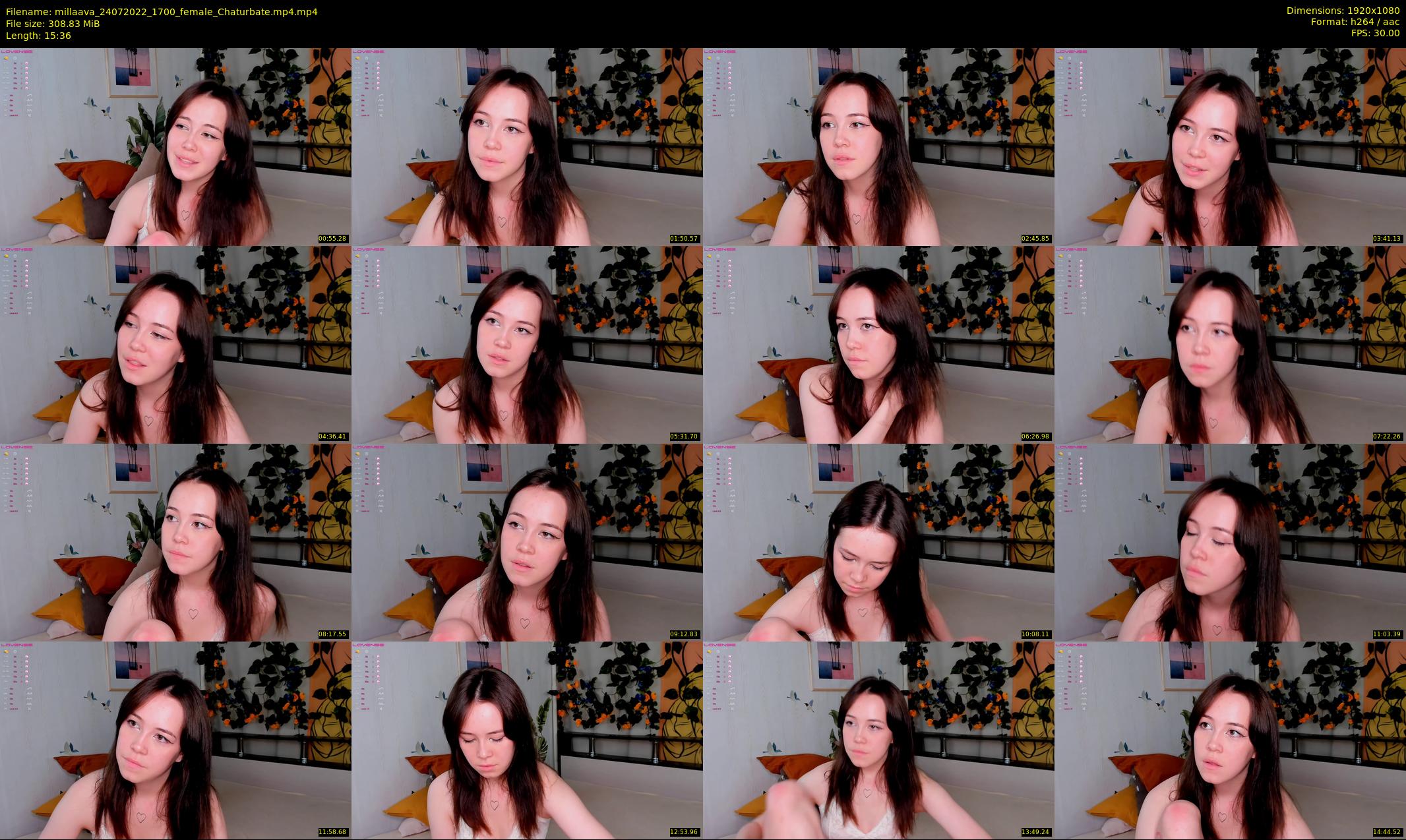 millaava — 16 minute Chaturbate female cam show recording, 1080p, Jul 24, 2022
