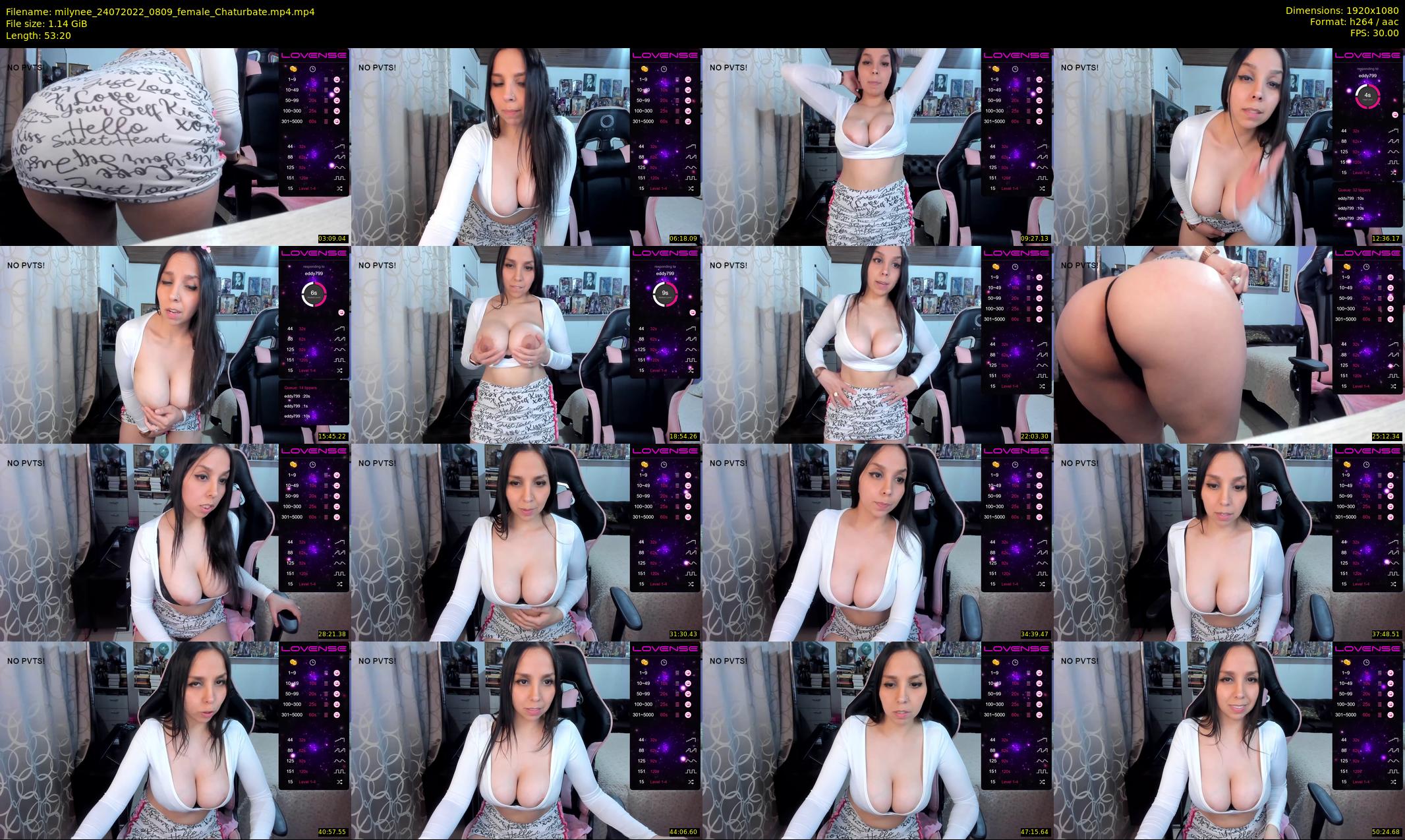 milynee — 54 minute Chaturbate female cam show recording, 1080p, Jul 24, 2022