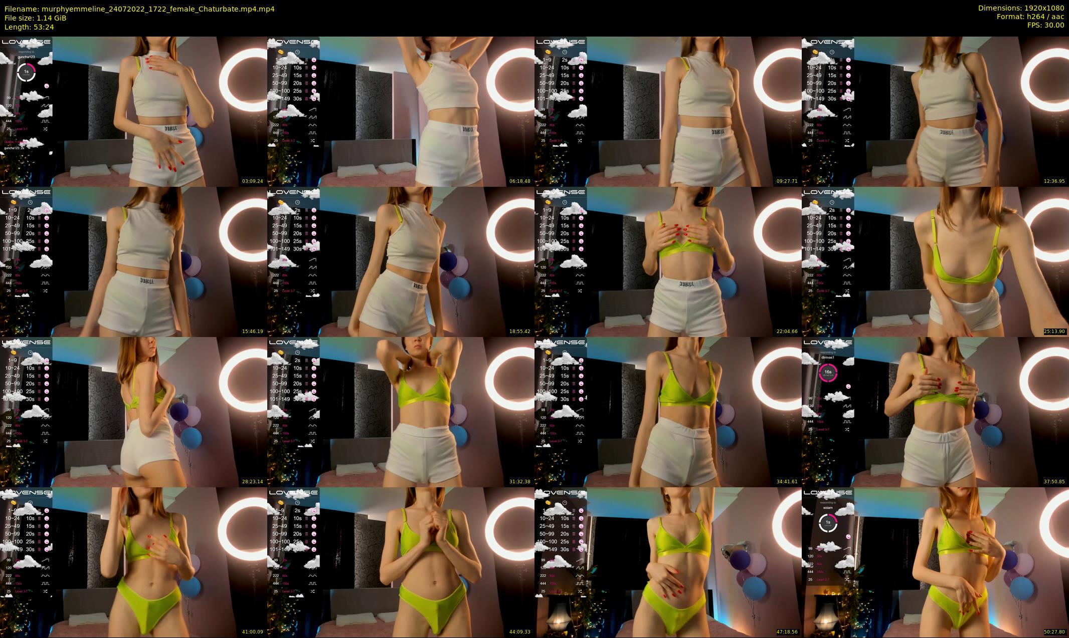 murphyemmeline — 54 minute Chaturbate female cam show recording, 1080p, Jul 24, 2022
