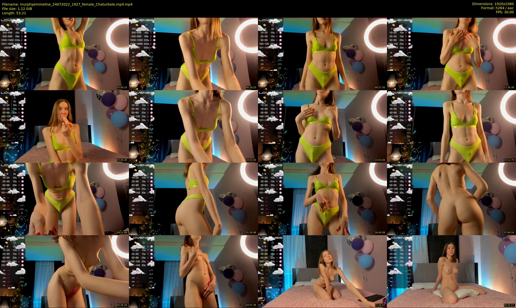 murphyemmeline — 54 minute Chaturbate female cam show recording, 1080p, Jul 24, 2022