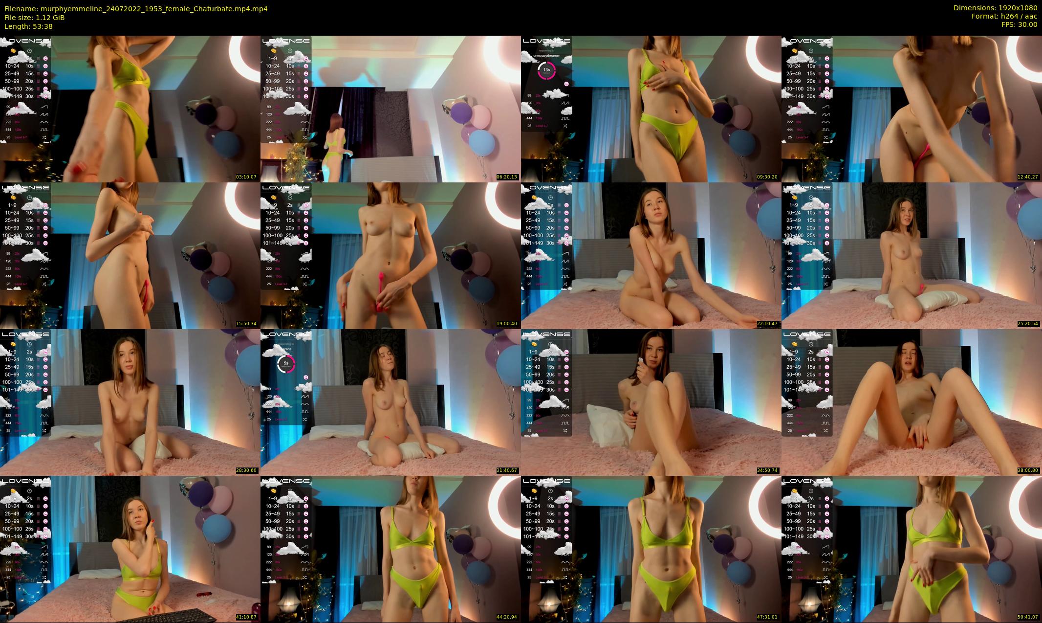 murphyemmeline — 54 minute Chaturbate female cam show recording, 1080p, Jul 24, 2022