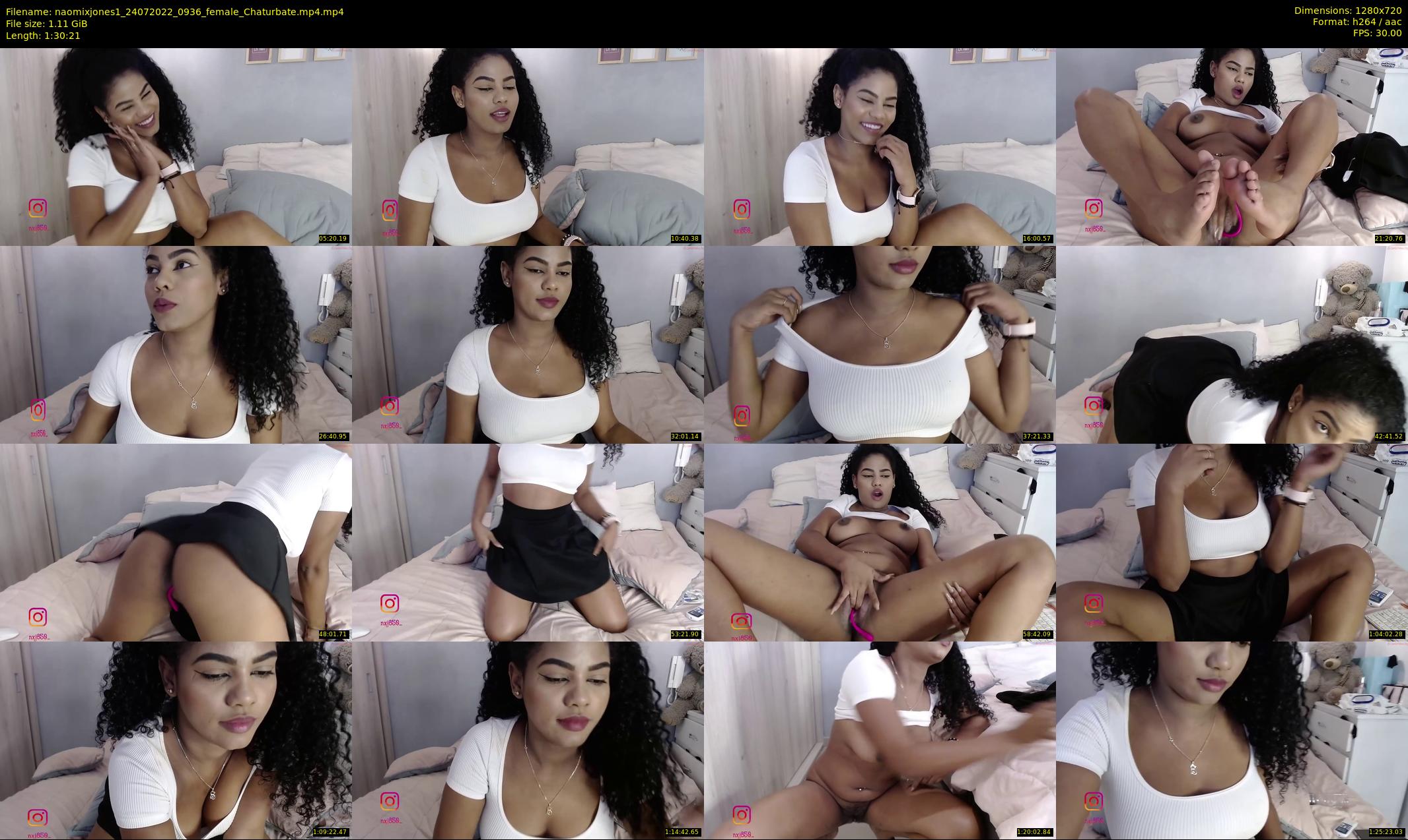 naomixjones1 — 91 minute Chaturbate female cam show recording, 720p, Jul 24, 2022