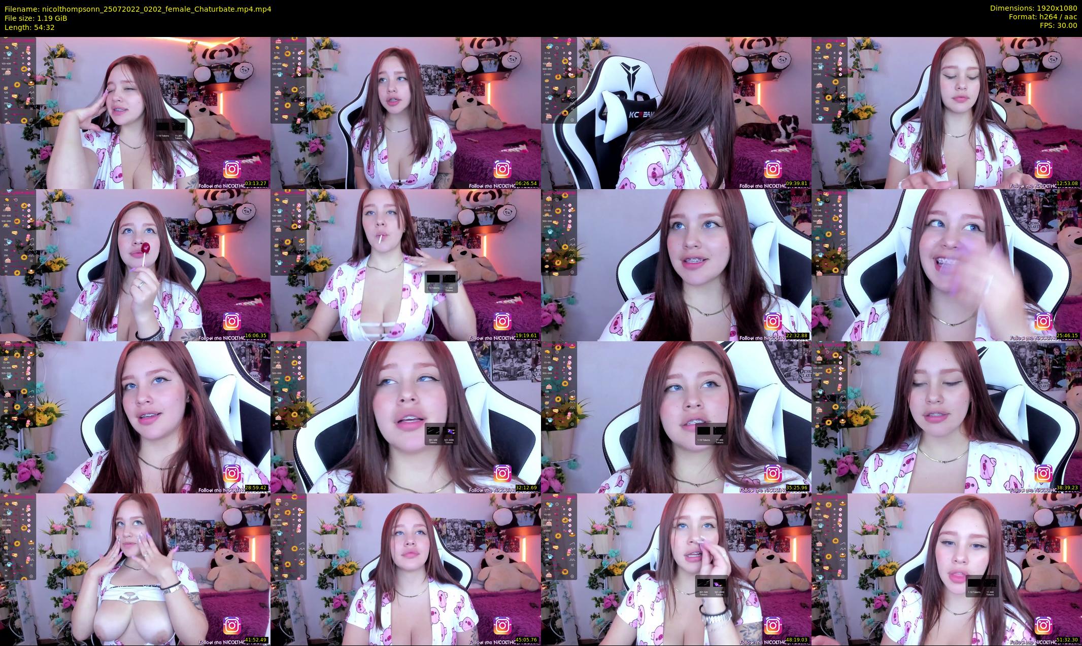 nicolthompsonn — 55 minute Chaturbate female cam show recording, 1080p, Jul 25, 2022