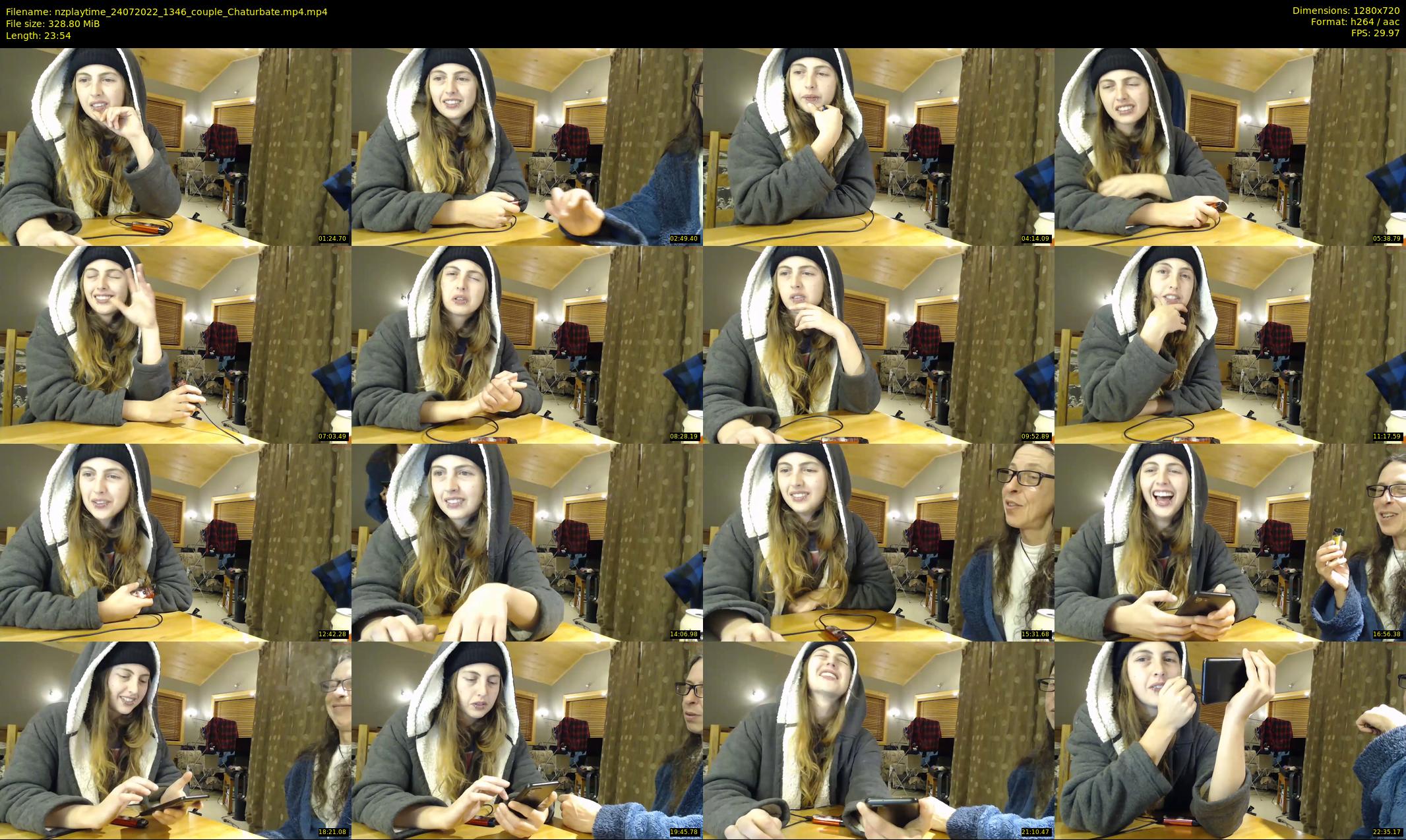 nzplaytime — 24 minute Chaturbate couple cam show recording, 720p, Jul 24, 2022