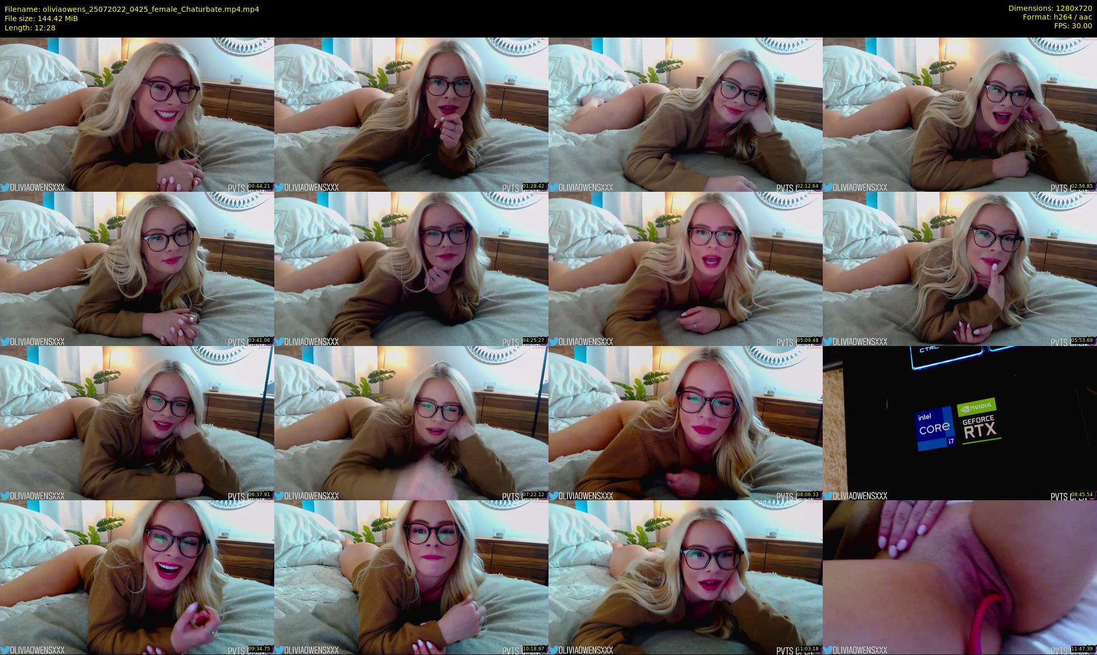 oliviaowens — 13 minute Chaturbate female cam show recording, 720p, Jul 25, 2022