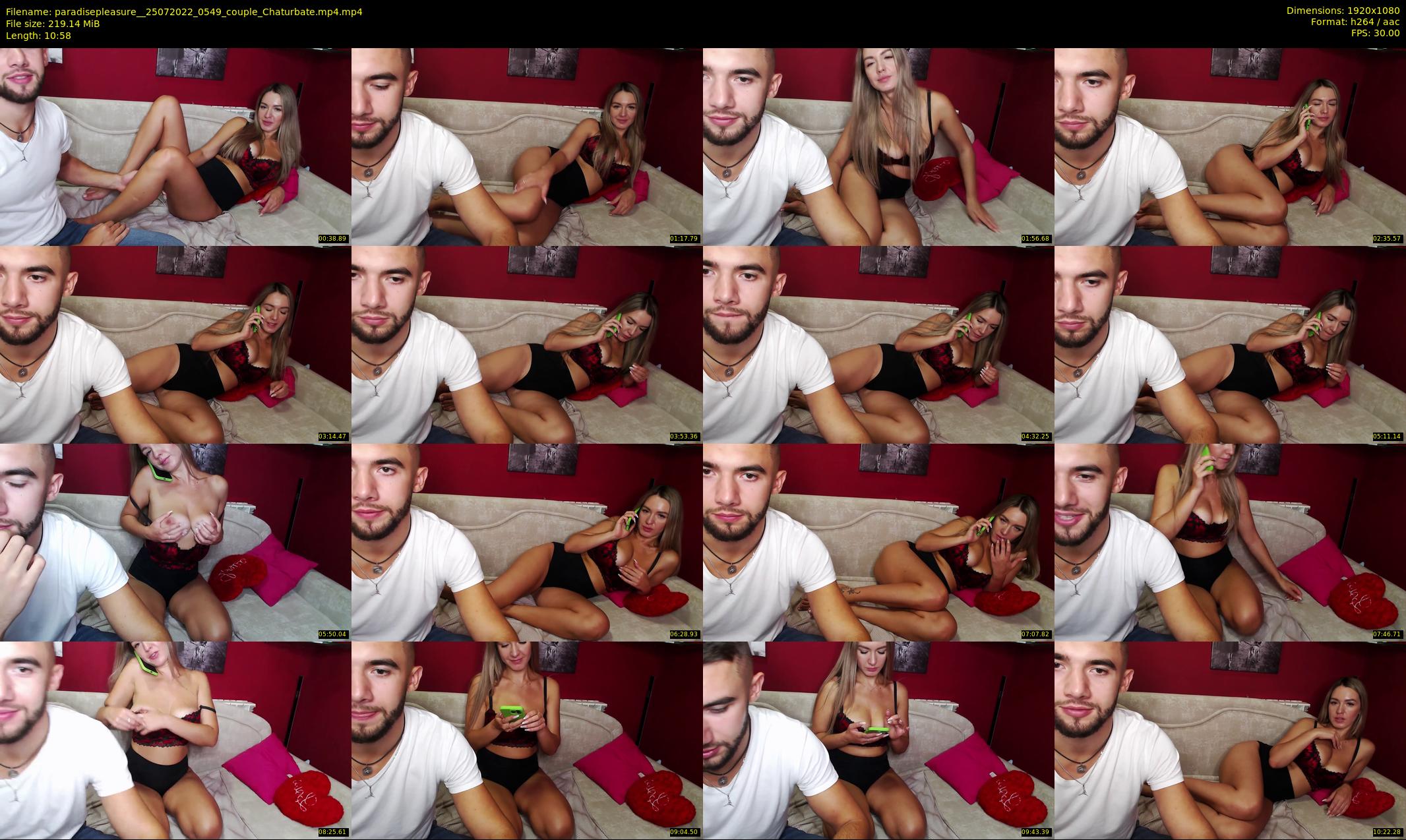 paradisepleasure_ — 11 minute Chaturbate couple cam show recording, 1080p, Jul 25, 2022