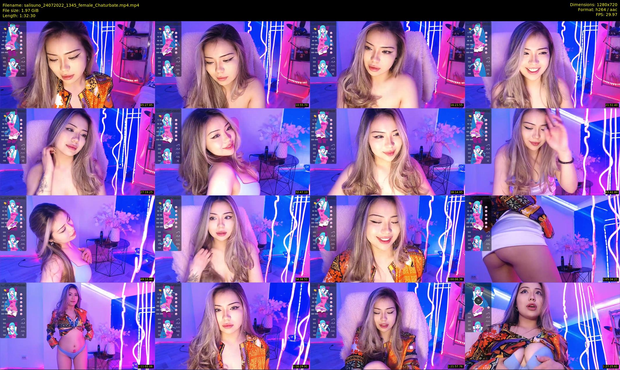 salisuno — 93 minute Chaturbate female cam show recording, 720p, Jul 24, 2022