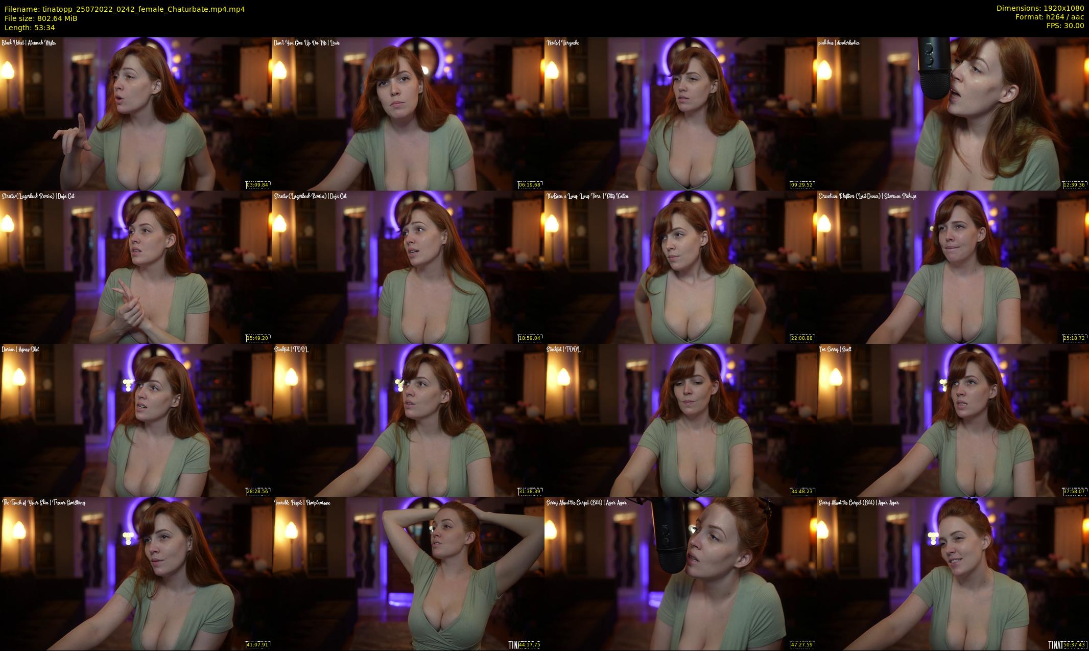 tinatopp — 54 minute Chaturbate female cam show recording, 1080p, Jul 25, 2022