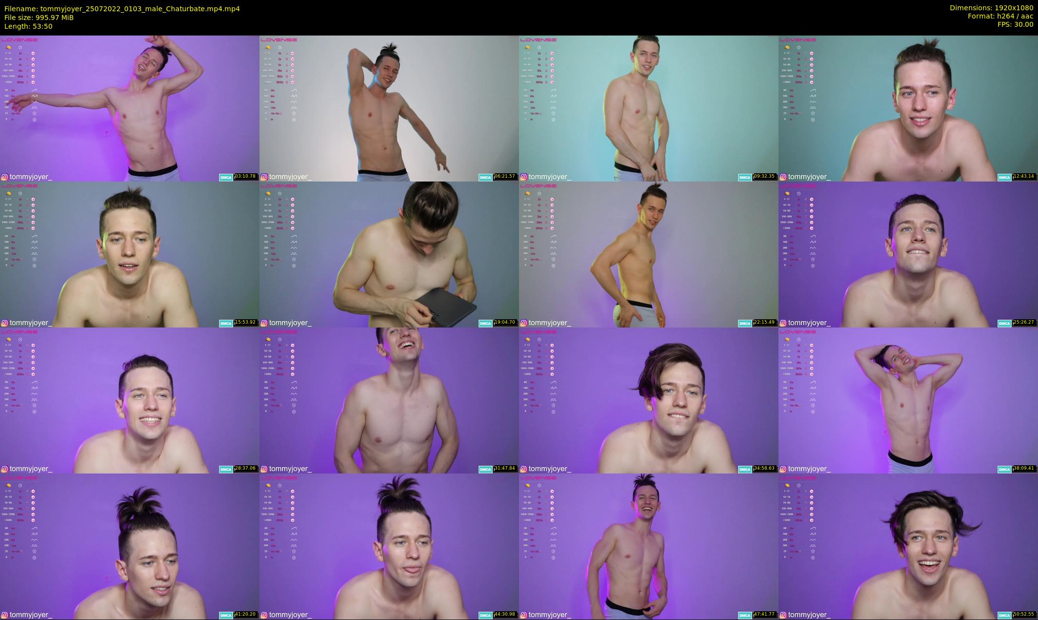 tommyjoyer — 54 minute Chaturbate male cam show recording, 1080p, Jul 25, 2022