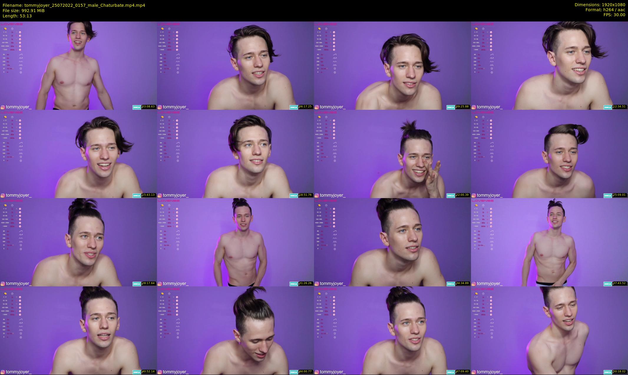 tommyjoyer — 54 minute Chaturbate male cam show recording, 1080p, Jul 25, 2022
