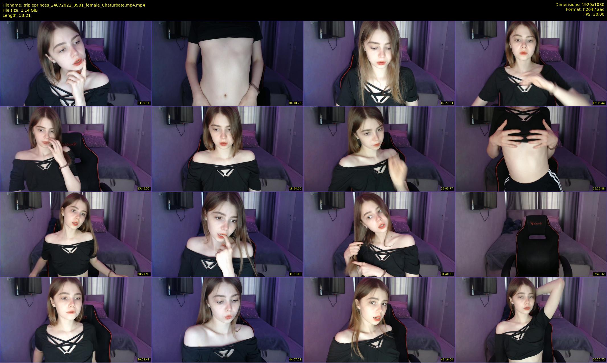 tripleprinces — 54 minute Chaturbate female cam show recording, 1080p, Jul 24, 2022