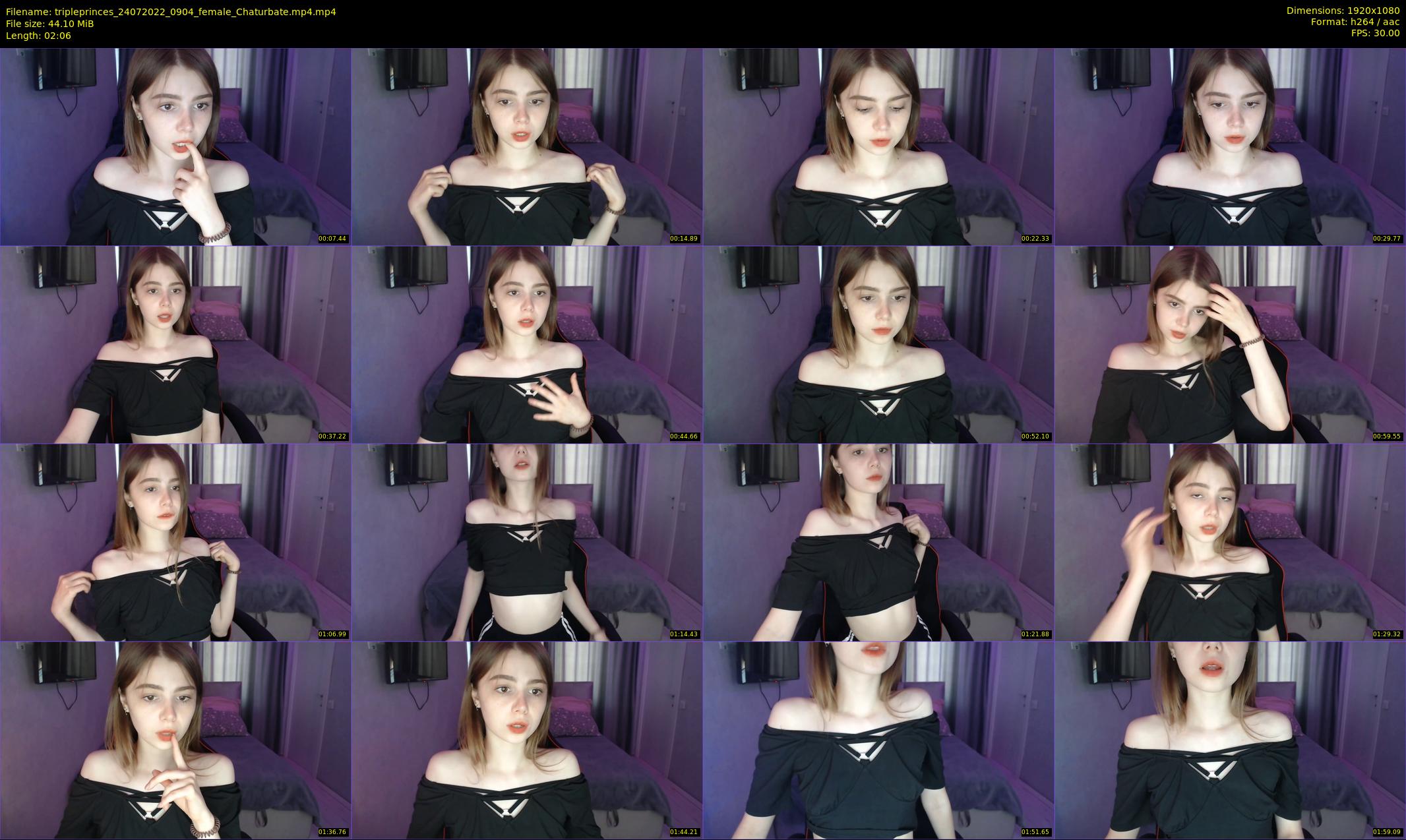 tripleprinces — 3 minute Chaturbate female cam show recording, 1080p, Jul 24, 2022