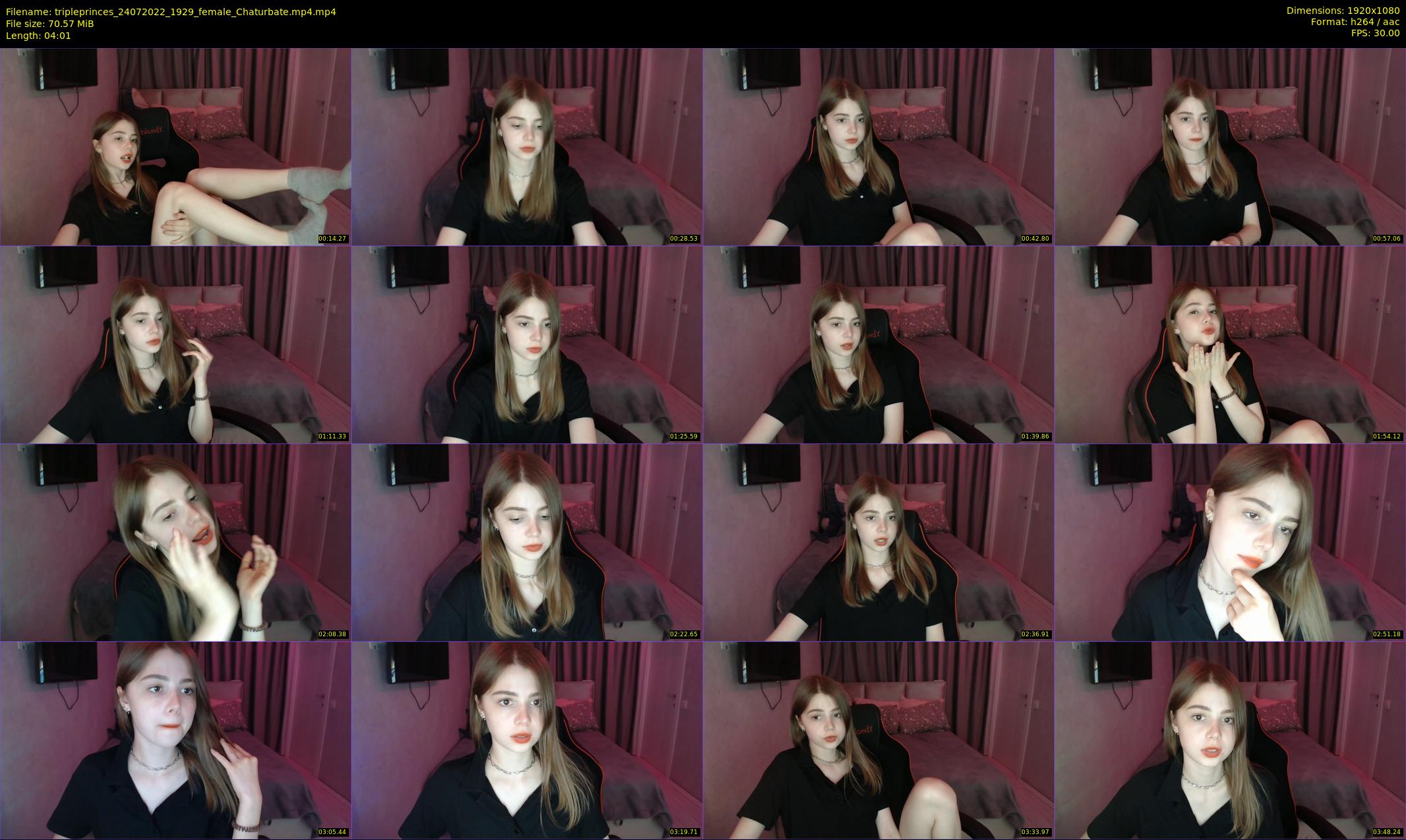 tripleprinces — 5 minute Chaturbate female cam show recording, 1080p, Jul 24, 2022