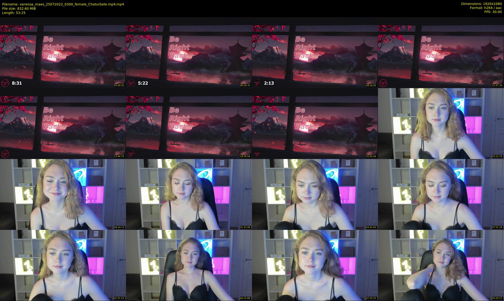 vanessa_maes — 54 minute Chaturbate female cam show recording, 1080p, Jul 25, 2022