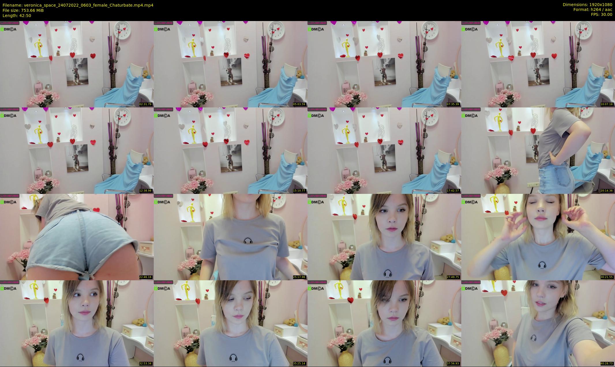 veronica_space — 43 minute Chaturbate female cam show recording, 1080p, Jul 24, 2022