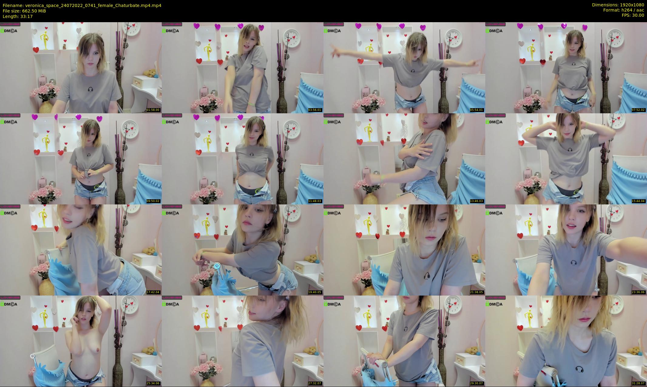 veronica_space — 34 minute Chaturbate female cam show recording, 1080p, Jul 24, 2022