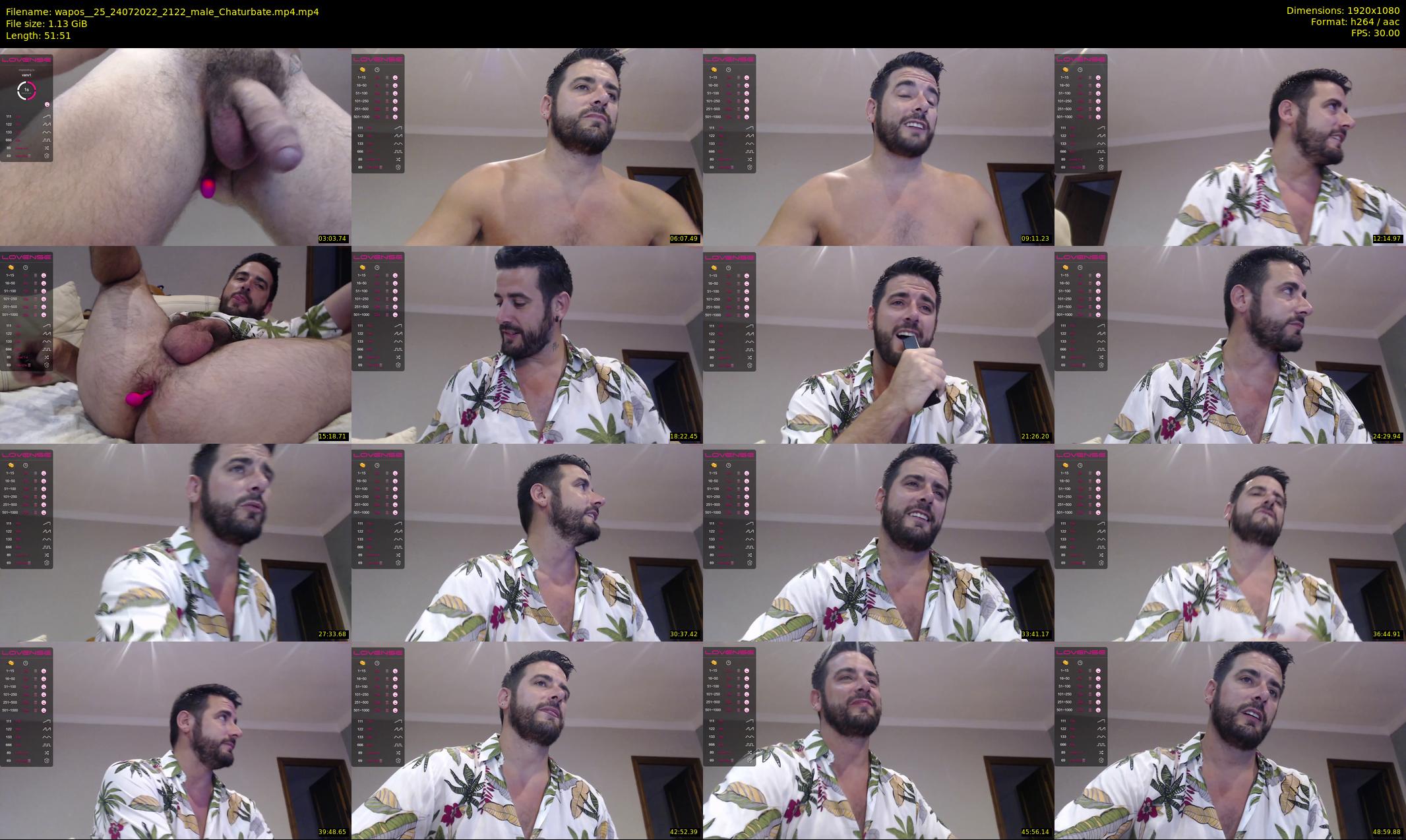wapos__25 — 52 minute Chaturbate male cam show recording, 1080p, Jul 24, 2022