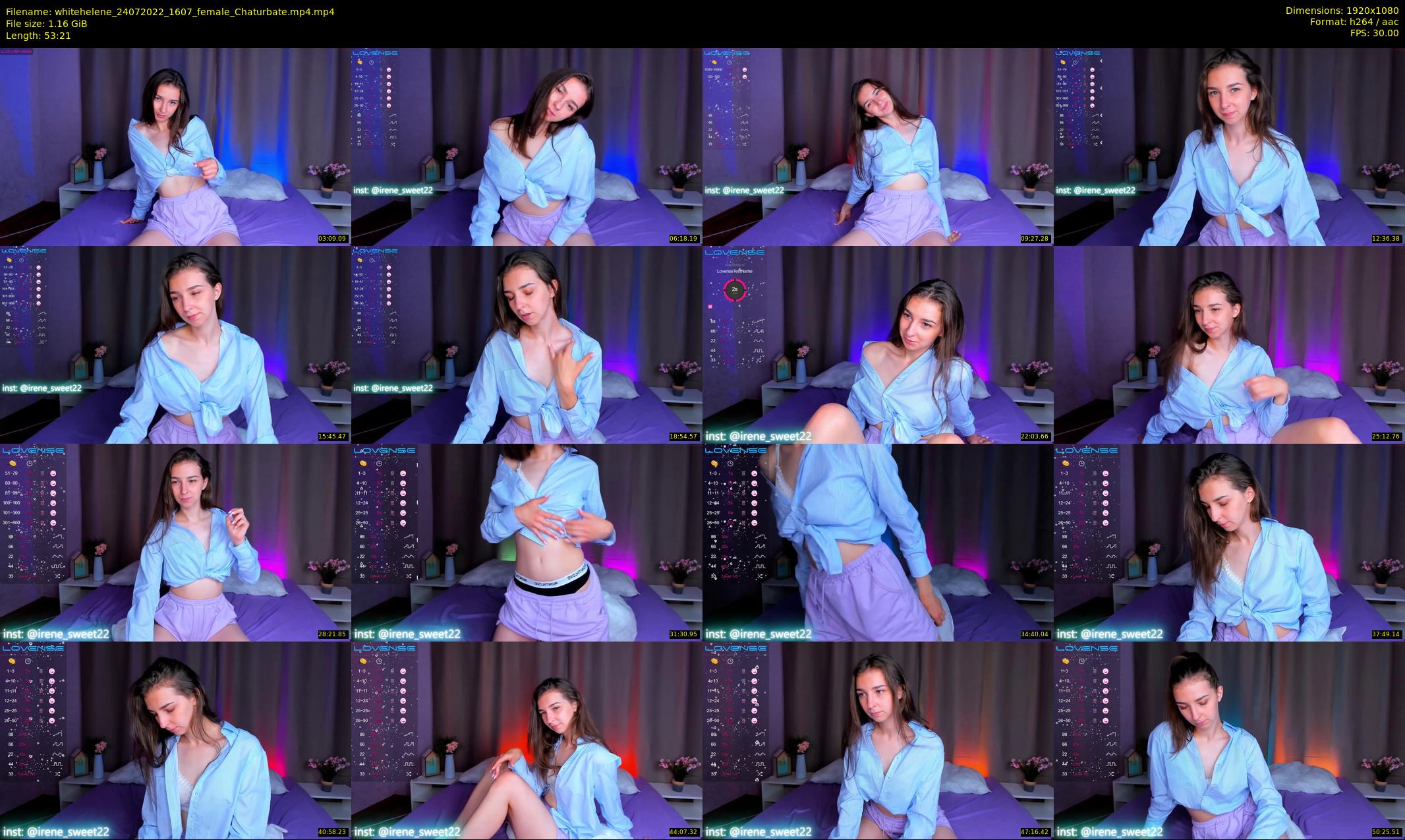 whitehelene — 54 minute Chaturbate female cam show recording, 1080p, Jul 24, 2022